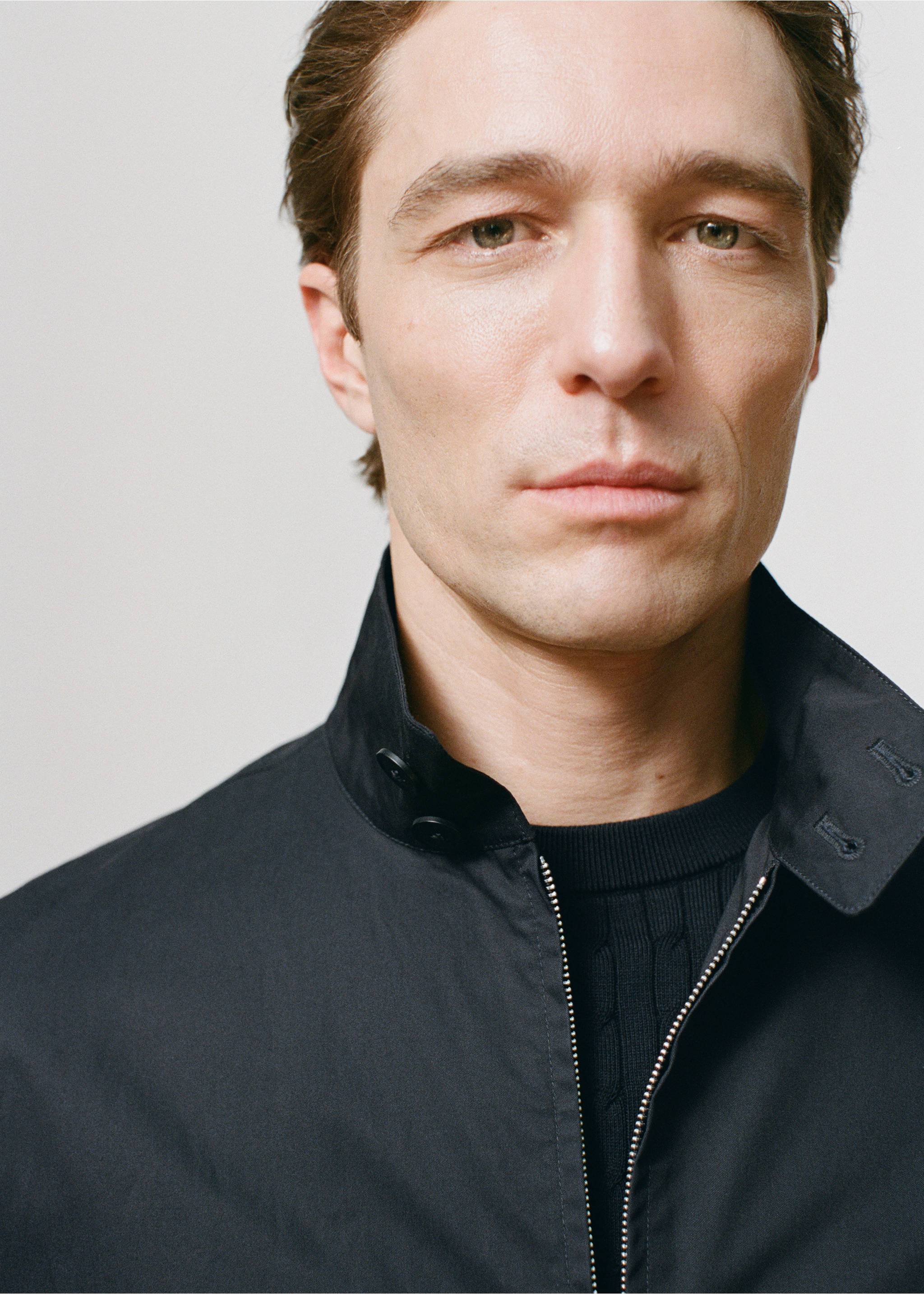 100% cotton water repellent jacket - Details of the article 9, Navy. Ref: 27015934-00.