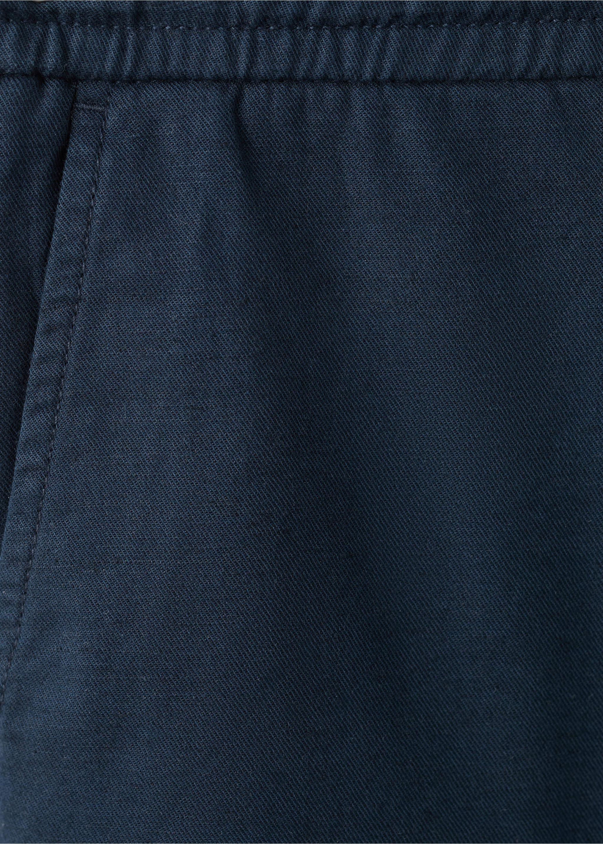 Bermudas algodón lino - Detalle del artículo 0, Azul marino. Ref: 27015937-00.