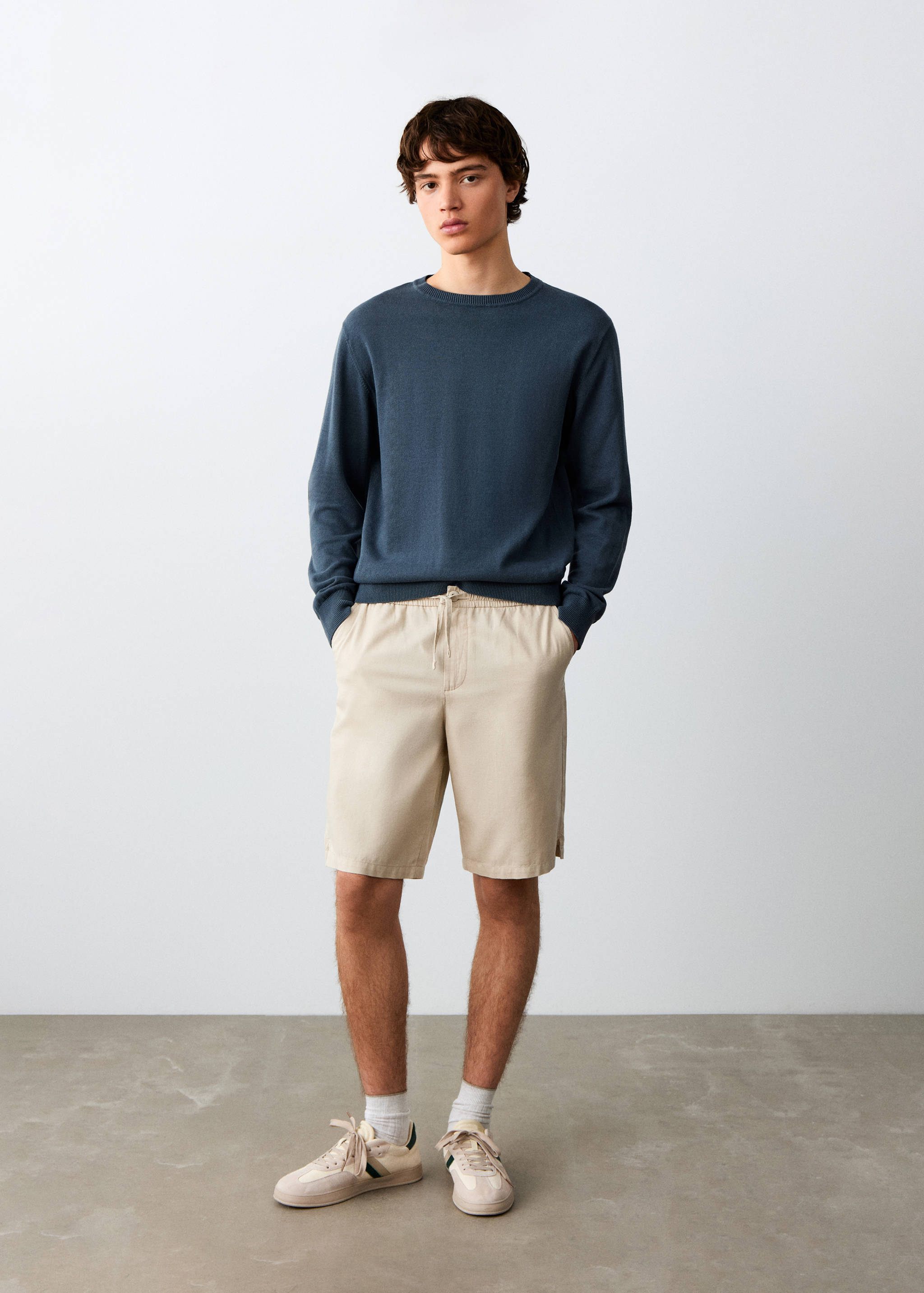 Cotton Bermuda shorts - General plane