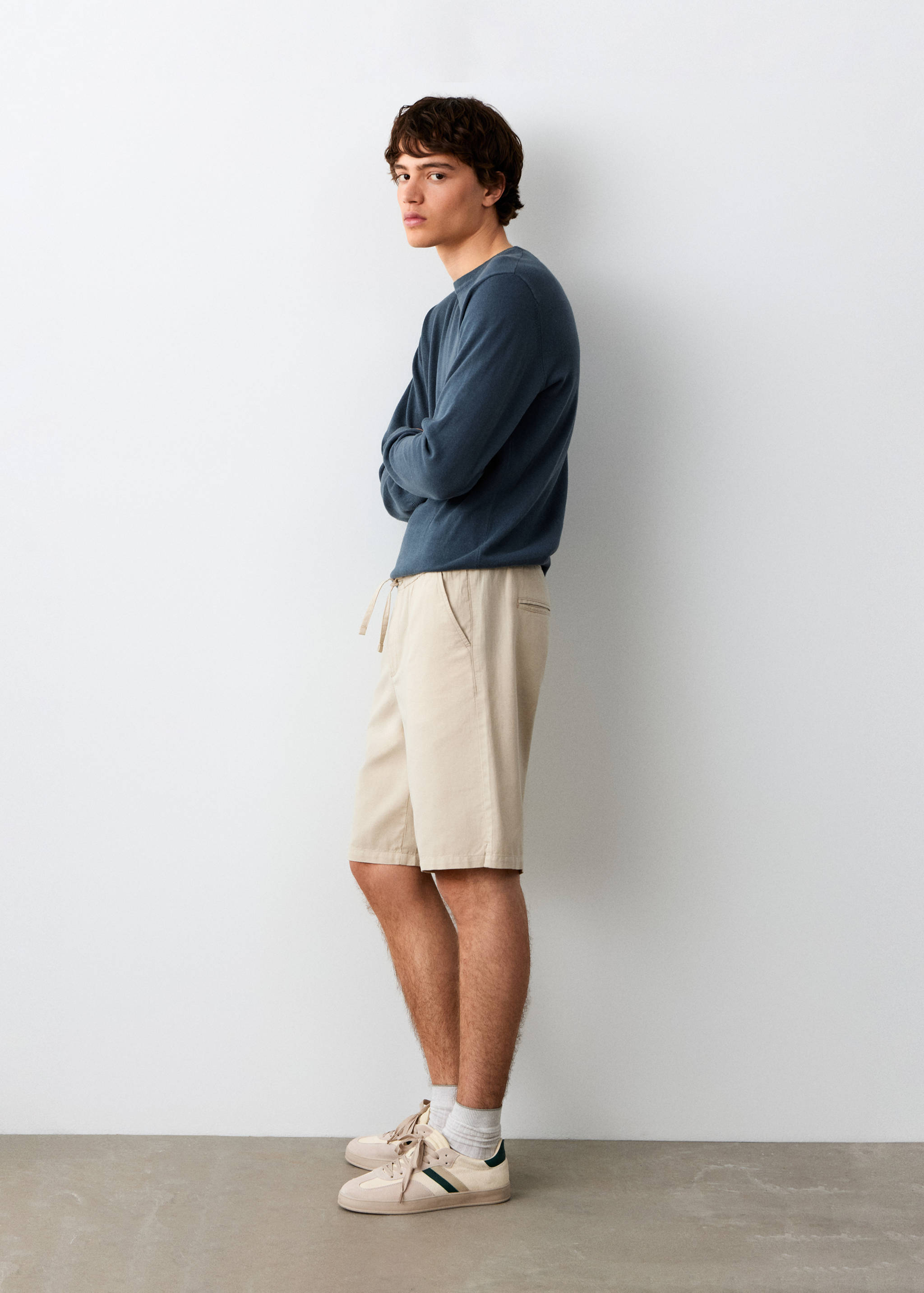Cotton Bermuda shorts - Medium plane