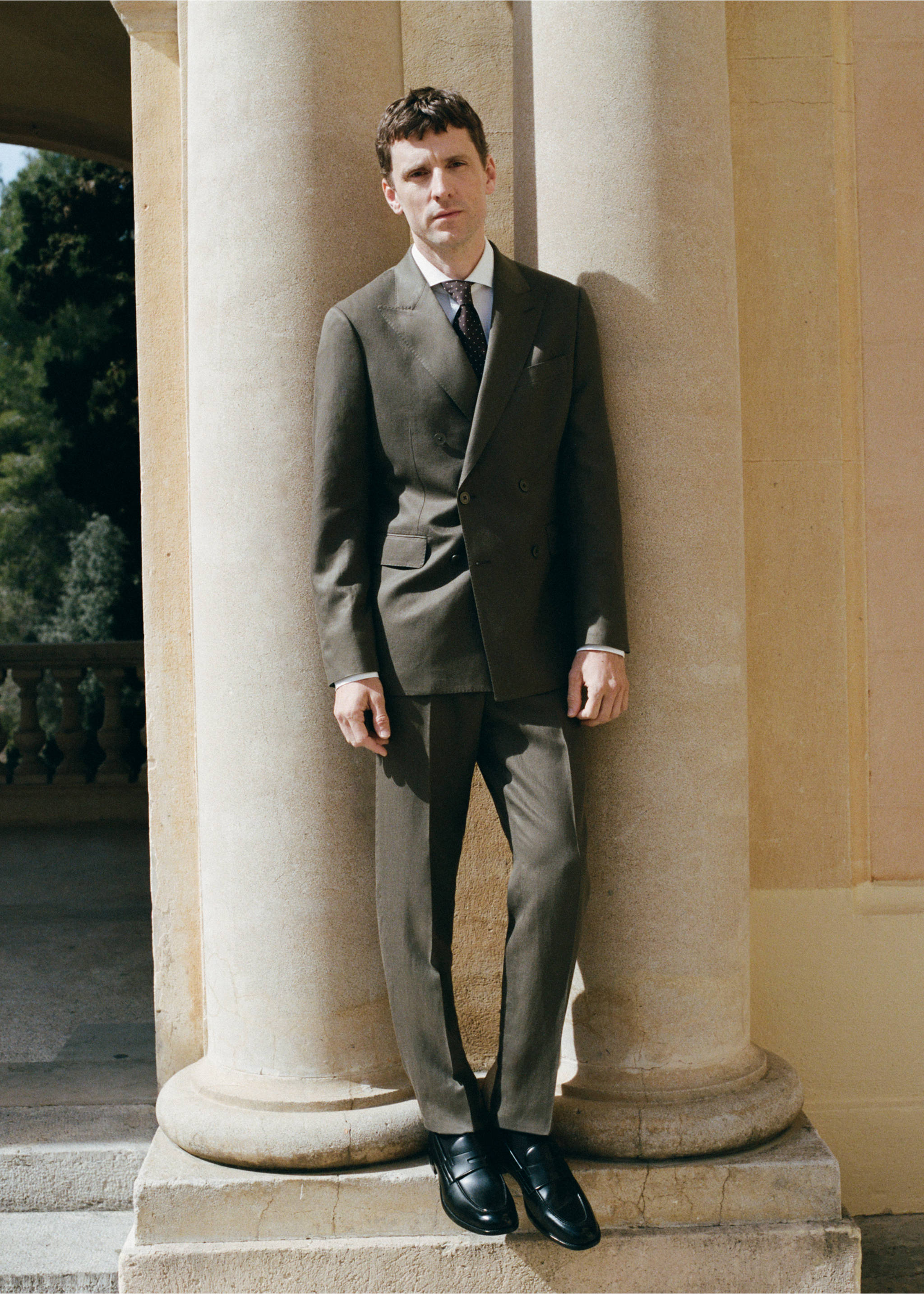 Slim-Fit-Anzughose Amalfi - Detail des Artikels 7, Khaki. Ref: 27015939-02.