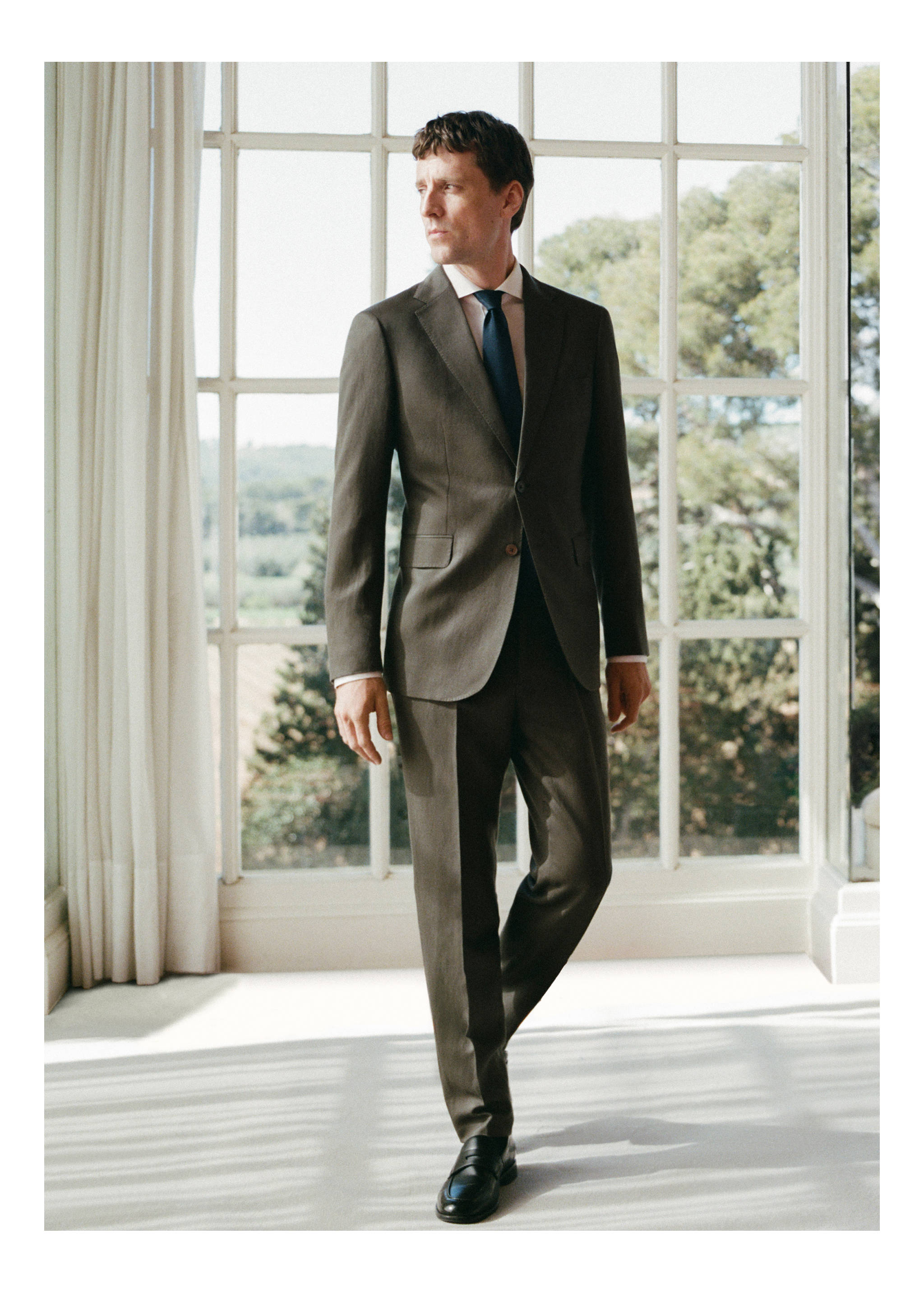 Slim-Fit-Anzughose Amalfi - Detail des Artikels 7, Khaki. Ref: 27015939-03.