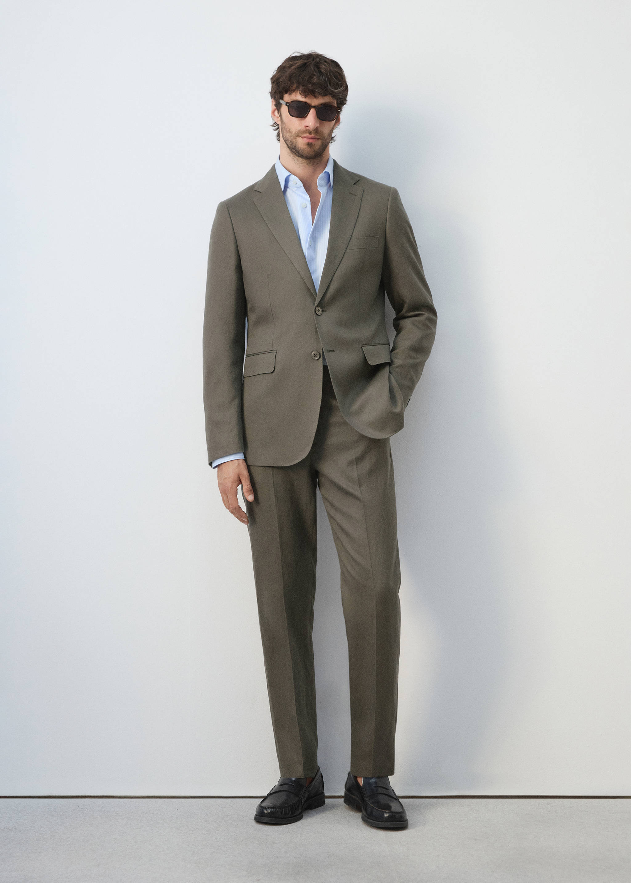 Amalfi slim fit suit trousers - Detailed view of the cuff