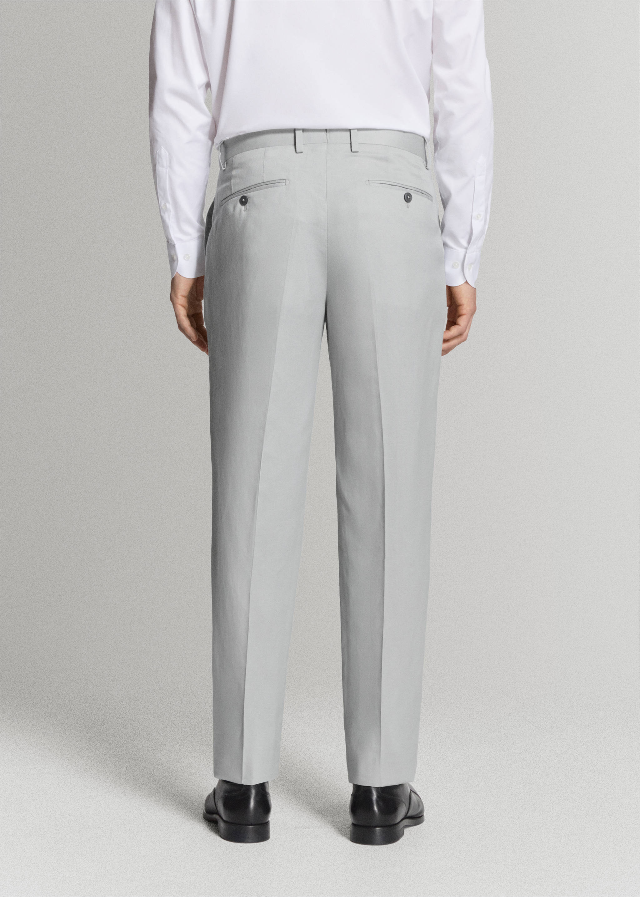 Amalfi slim fit suit trousers - Reverse of the article, Sky Blue. Ref: 27015940-02.