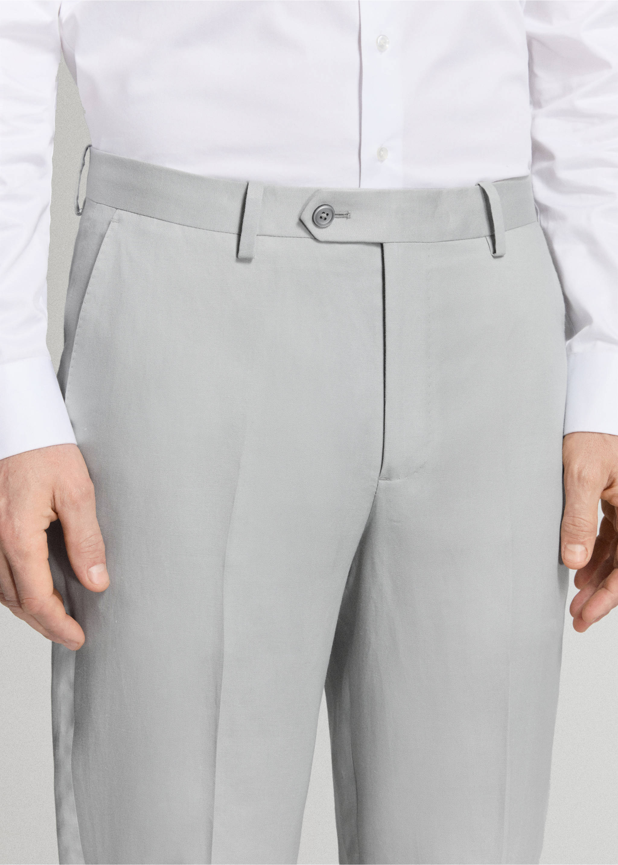 Amalfi slim fit suit trousers - Details of the article 1, Sky Blue. Ref: 27015940-02.