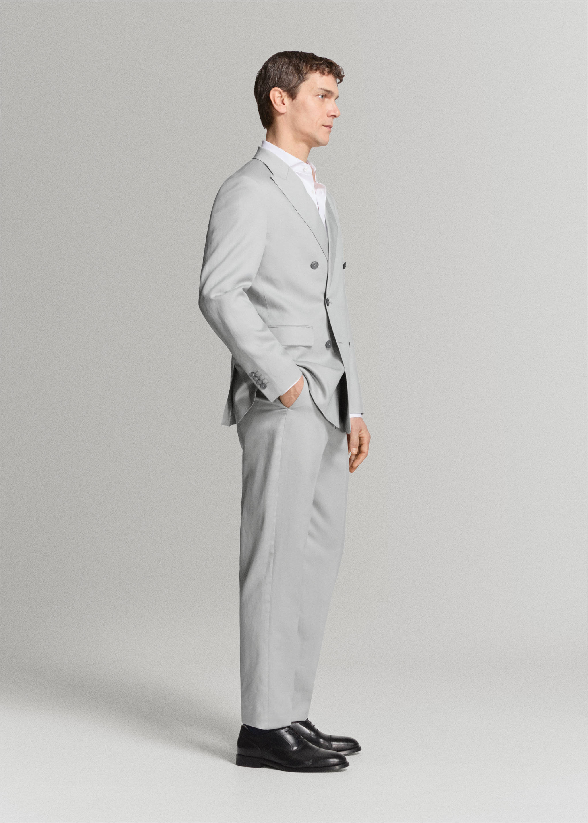 Amalfi slim fit suit trousers - Details of the article 4, Sky Blue. Ref: 27015940-02.