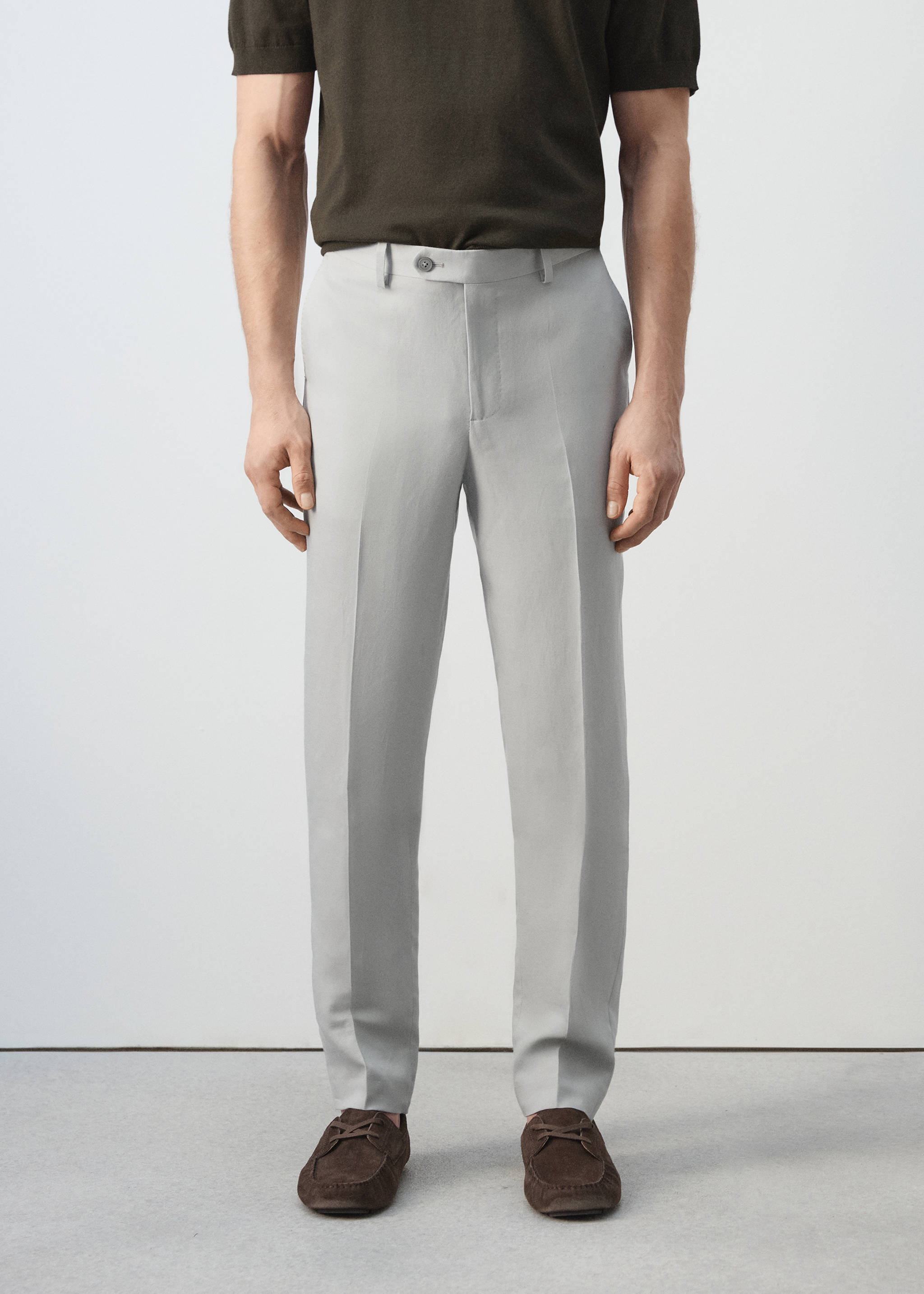 Pantalón traje Amalfi slim fit - Plano medio