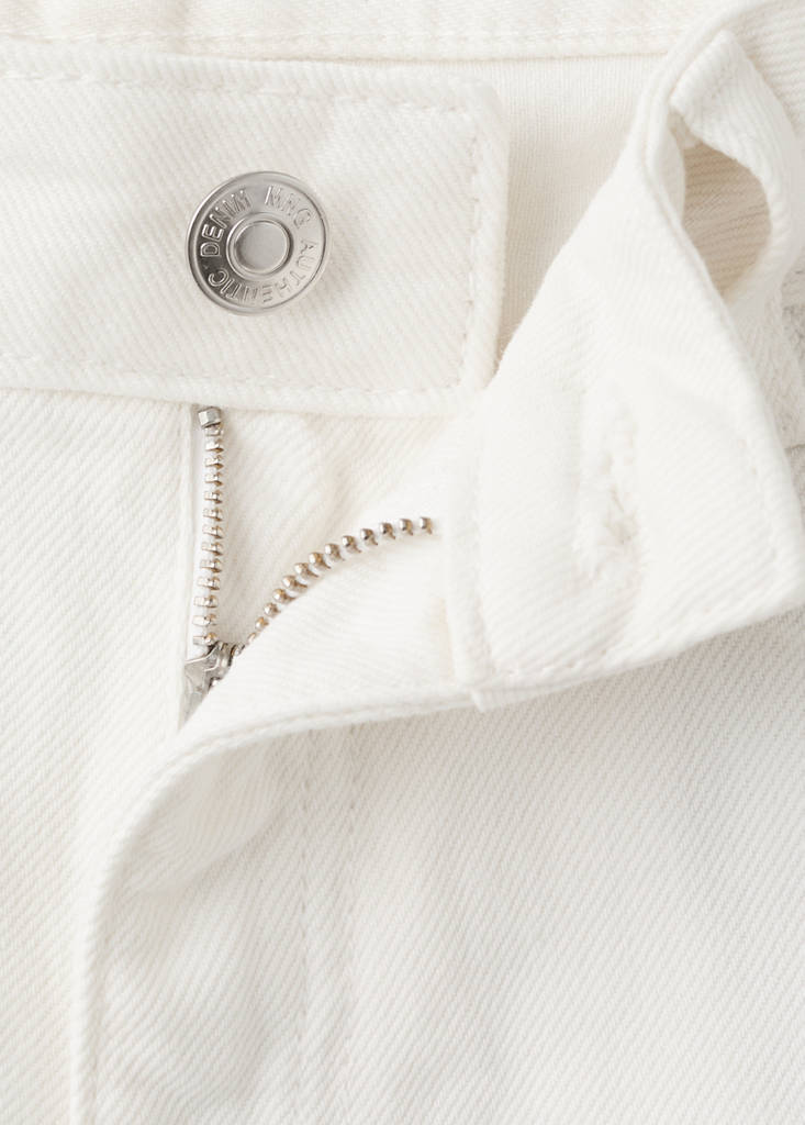 High-waist frayed hem shorts — Off White