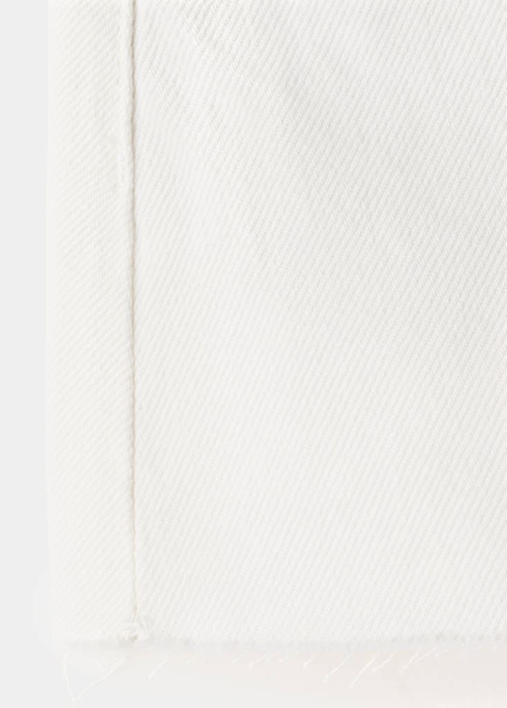 High-waist frayed hem shorts — Off White