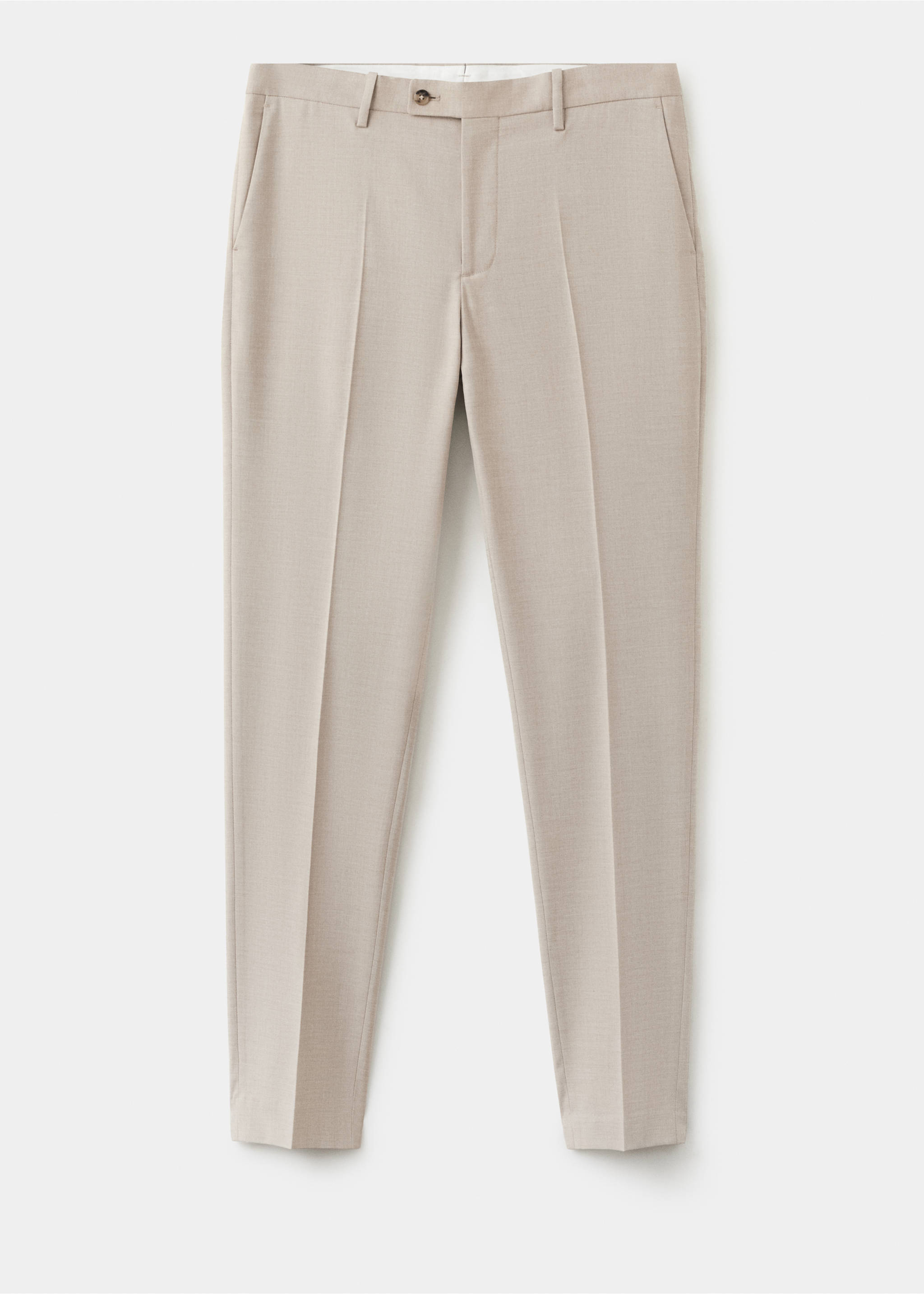 Pantalón traje Milán slim fit - Artículo sin modelo, Beige. Ref: 27015943-00.