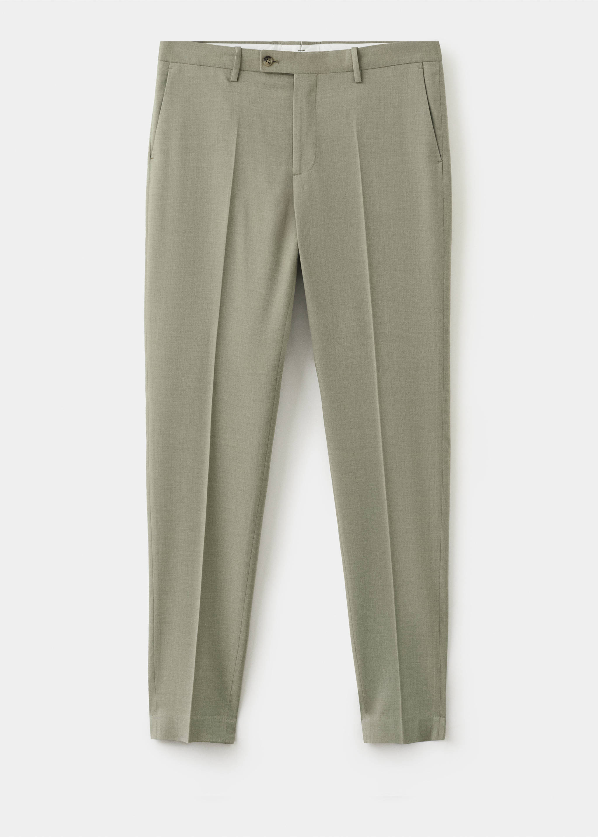 Milan slim-fit suit pants - Article without model, Green. Ref: 27015944-00.