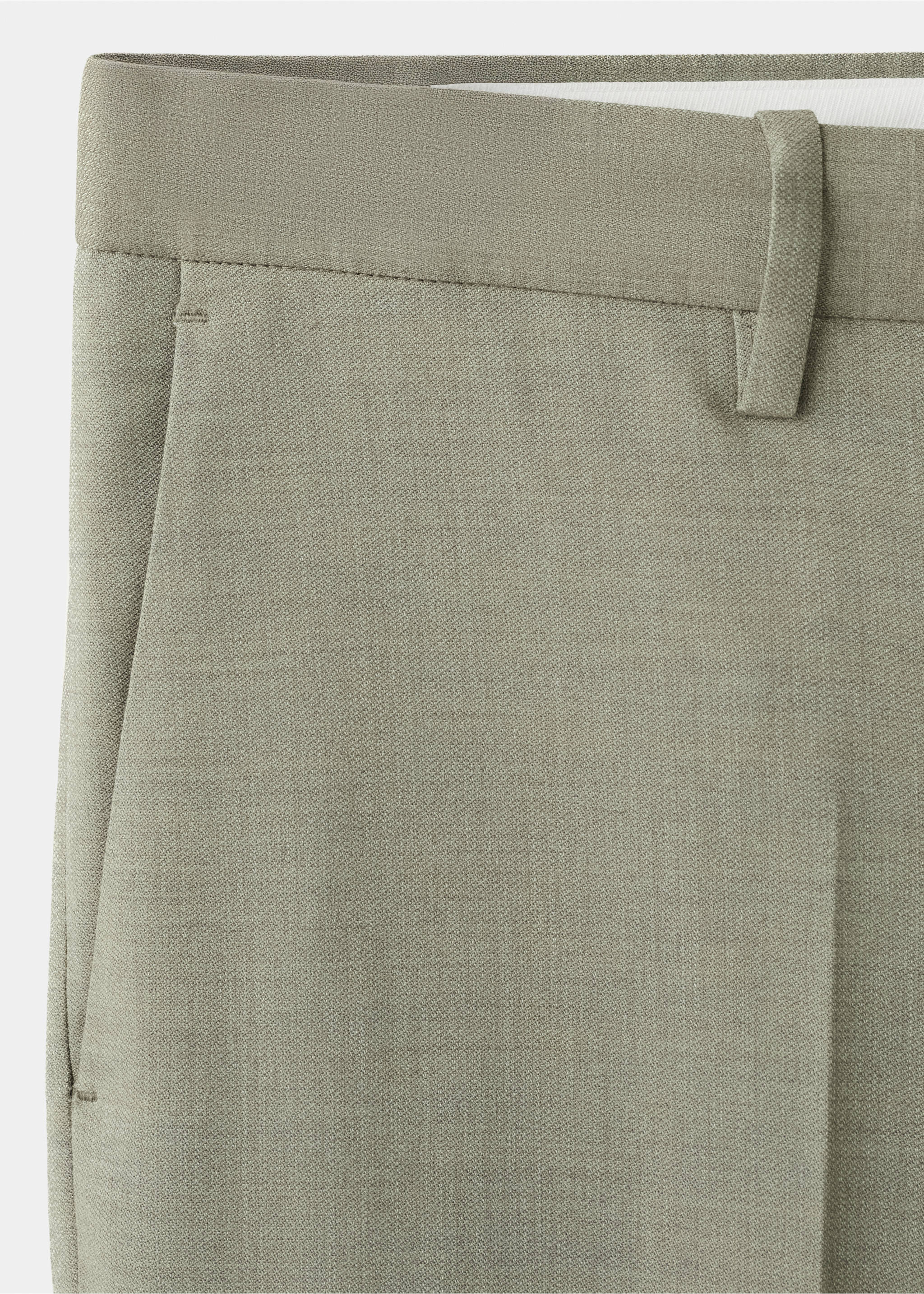 Milan slim-fit suit pants - Details of the article 0, Green. Ref: 27015944-00.