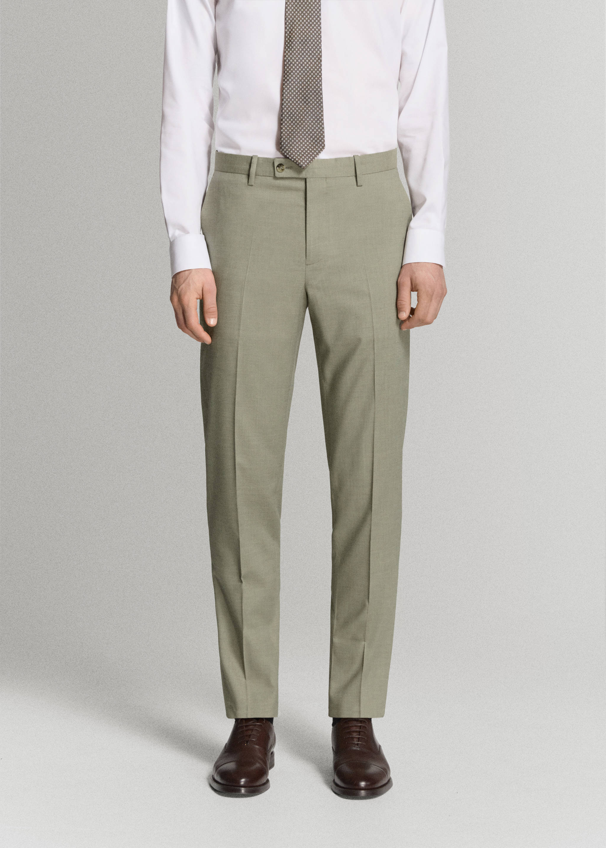 Pantalón traje Milán slim fit - Plano medio