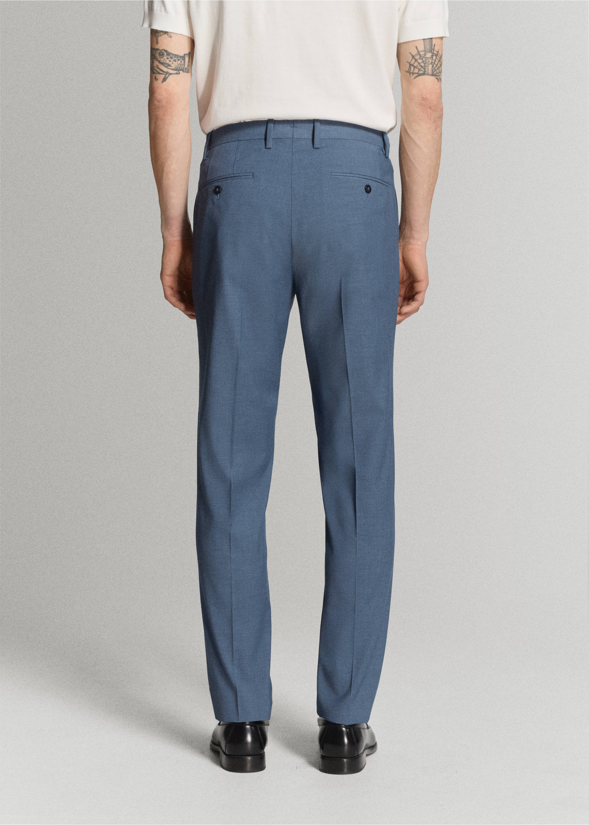 Pantalón traje Milán slim fit - Reverso del artículo, Azul indigo. Ref: 27015945-01.