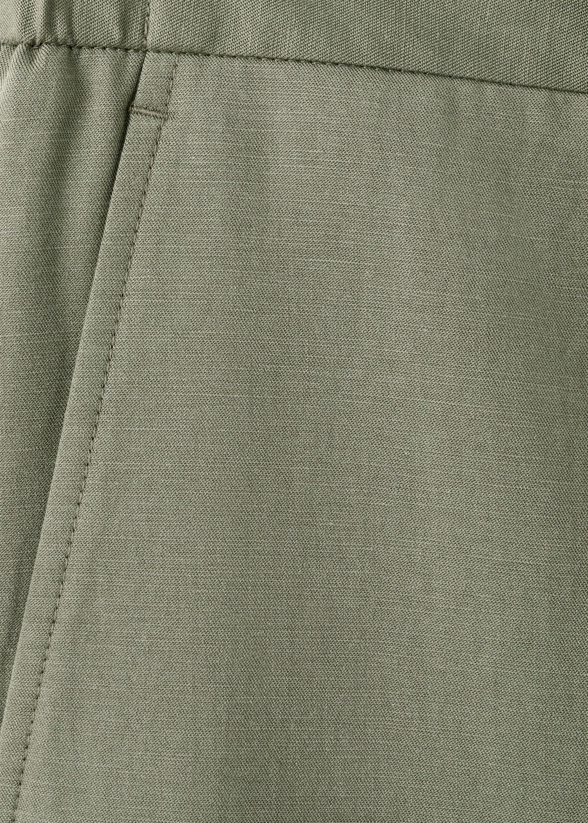 Брюки зауженного кроя из смеси льна и лиоцелла - Деталь изделия 0