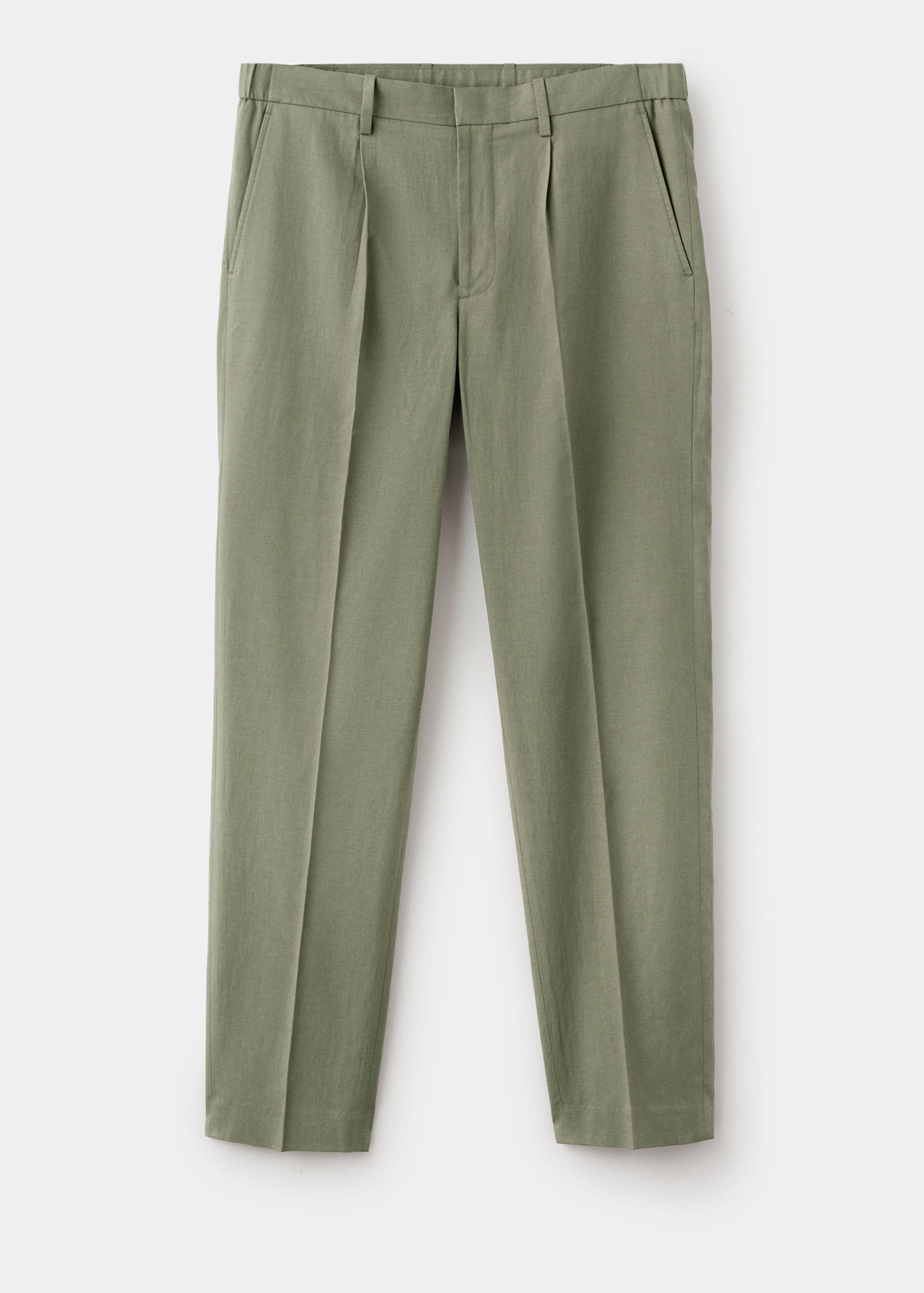 Pantalón slim fit mezcla lino lyocell - Artículo sin modelo
