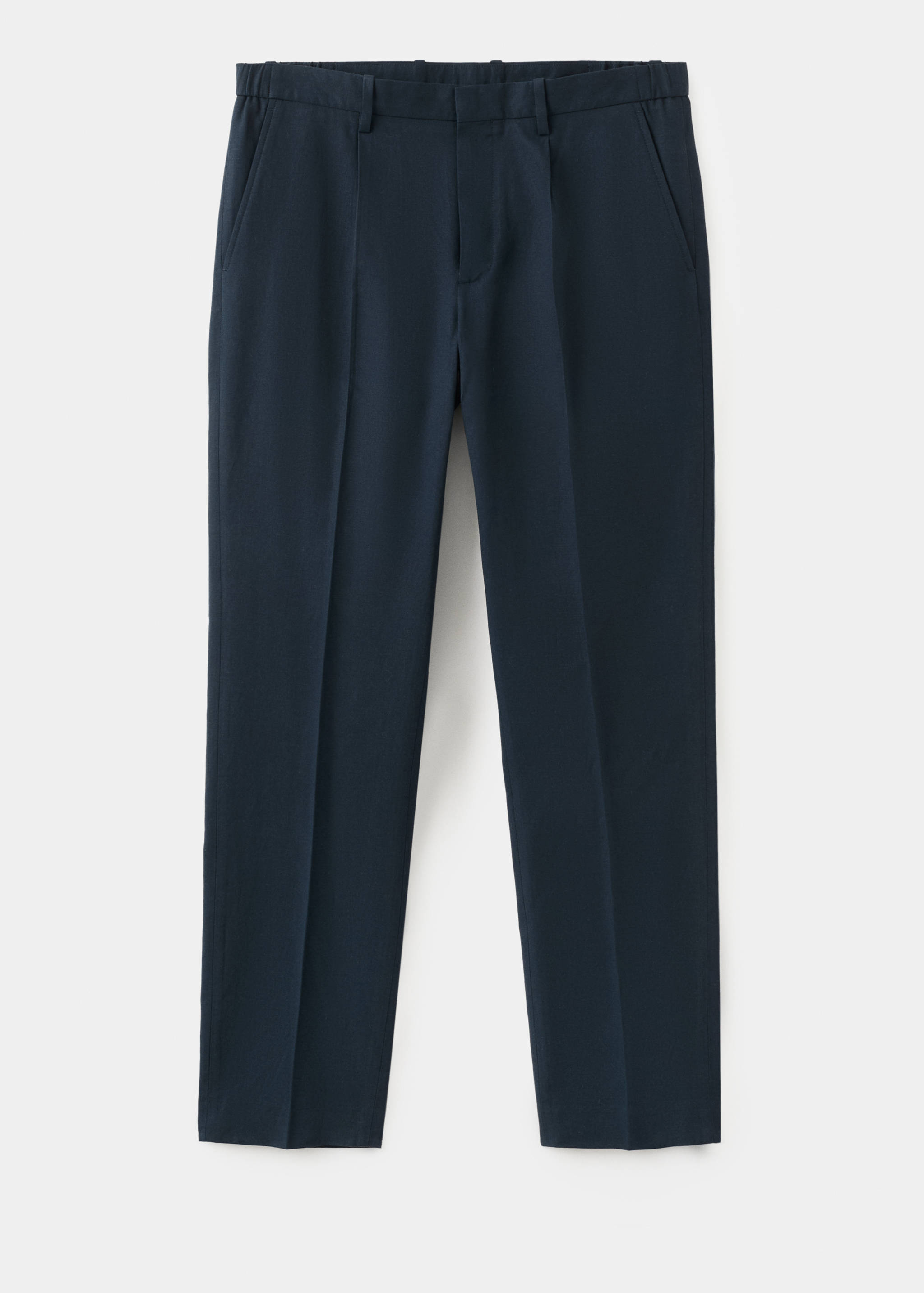 Slim-fit linen-lyocell-blend pants - Article without model