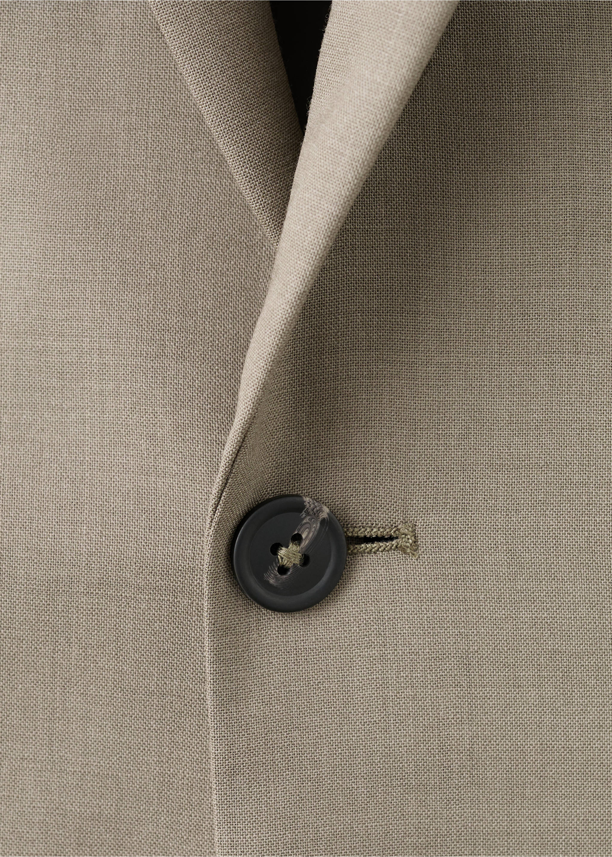 Turin 100% wool suit jacket - Details of the article 8, Medium Brown. Ref: 27091269-00.