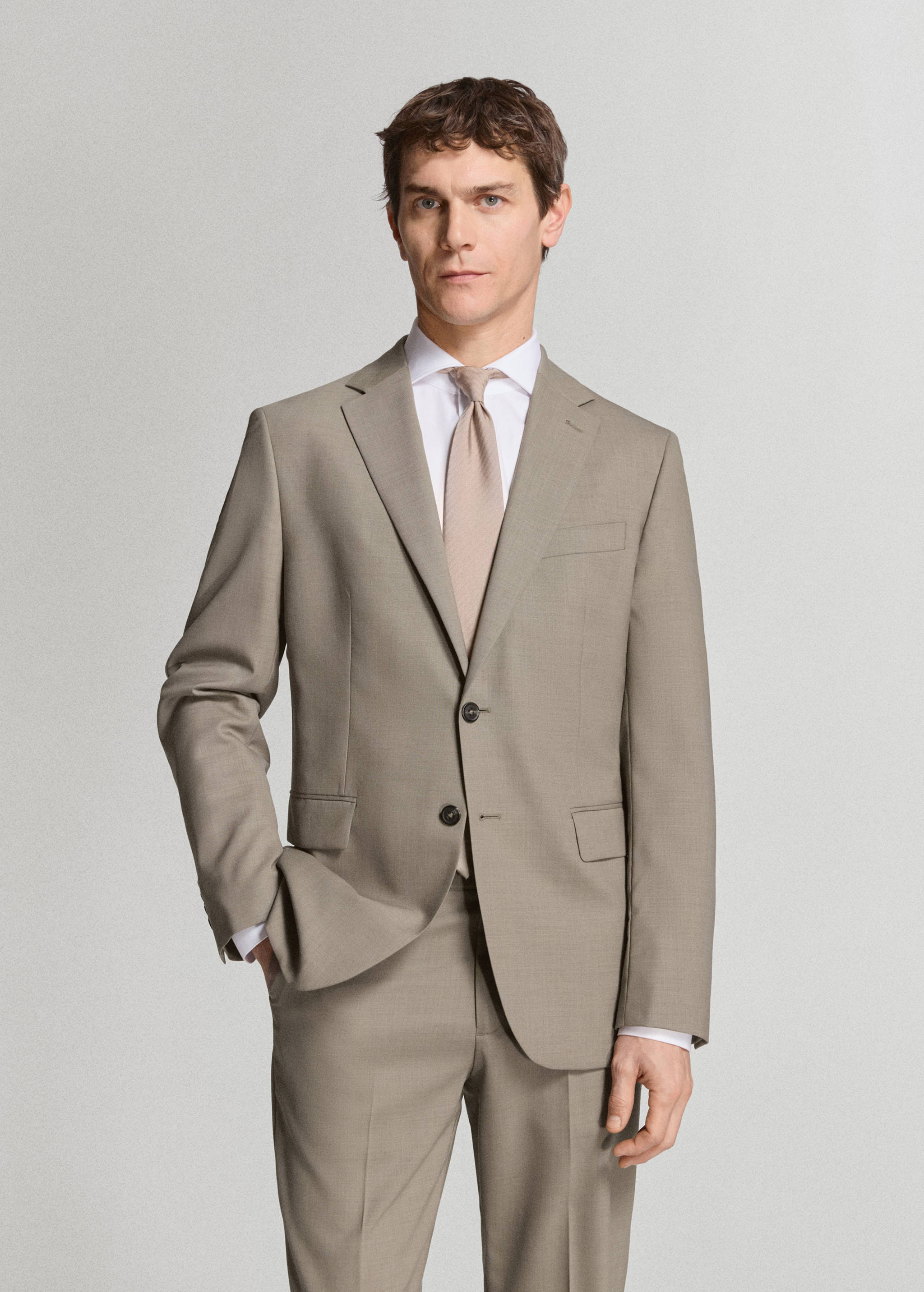 Americana traje Turín 100% lana - Plano medio