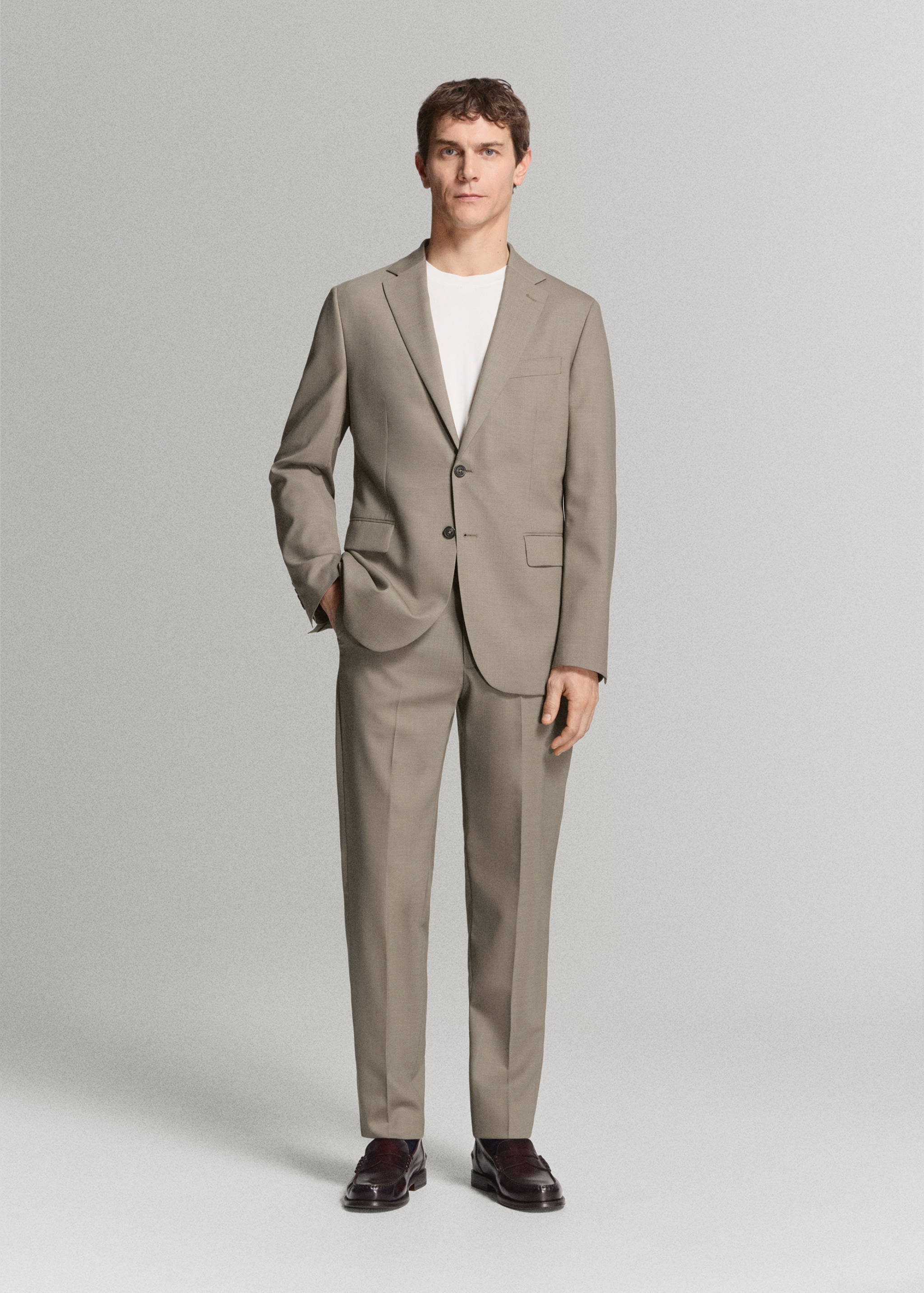 Turin 100% wool suit jacket - General plane