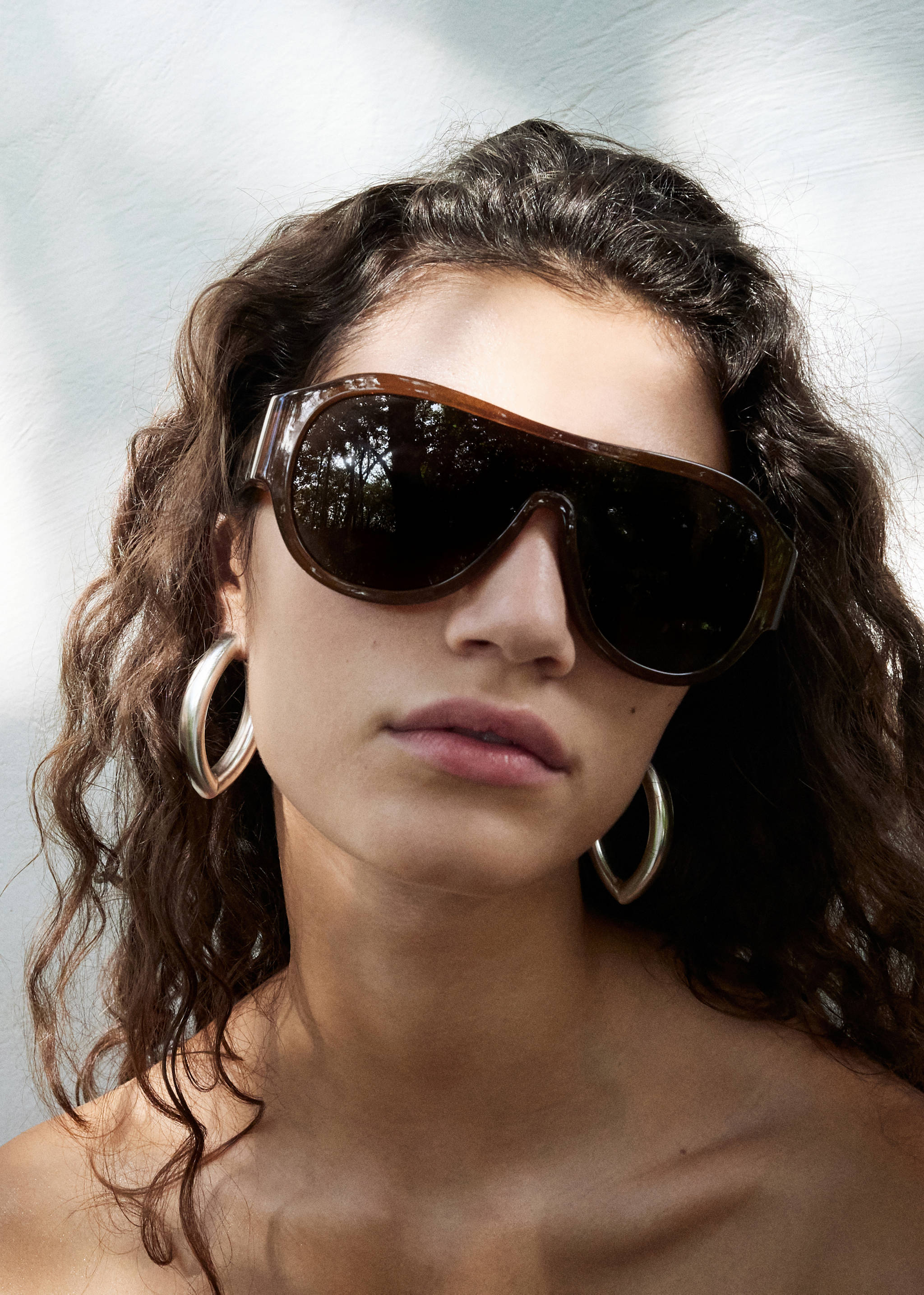 Aviator sunglasses with plastic frame - General plane