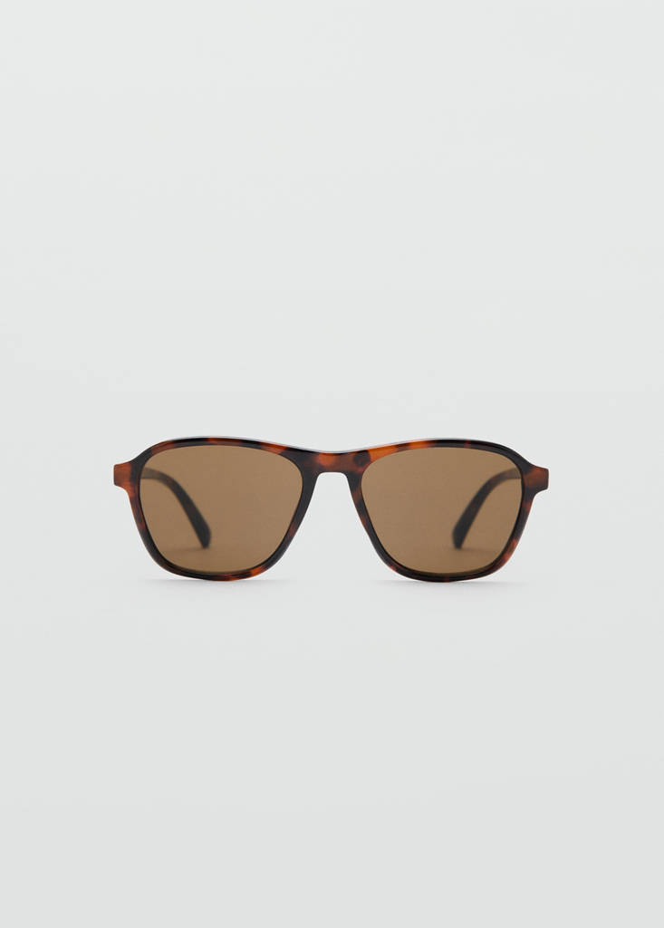 Resin frame sunglasses — Chocolate