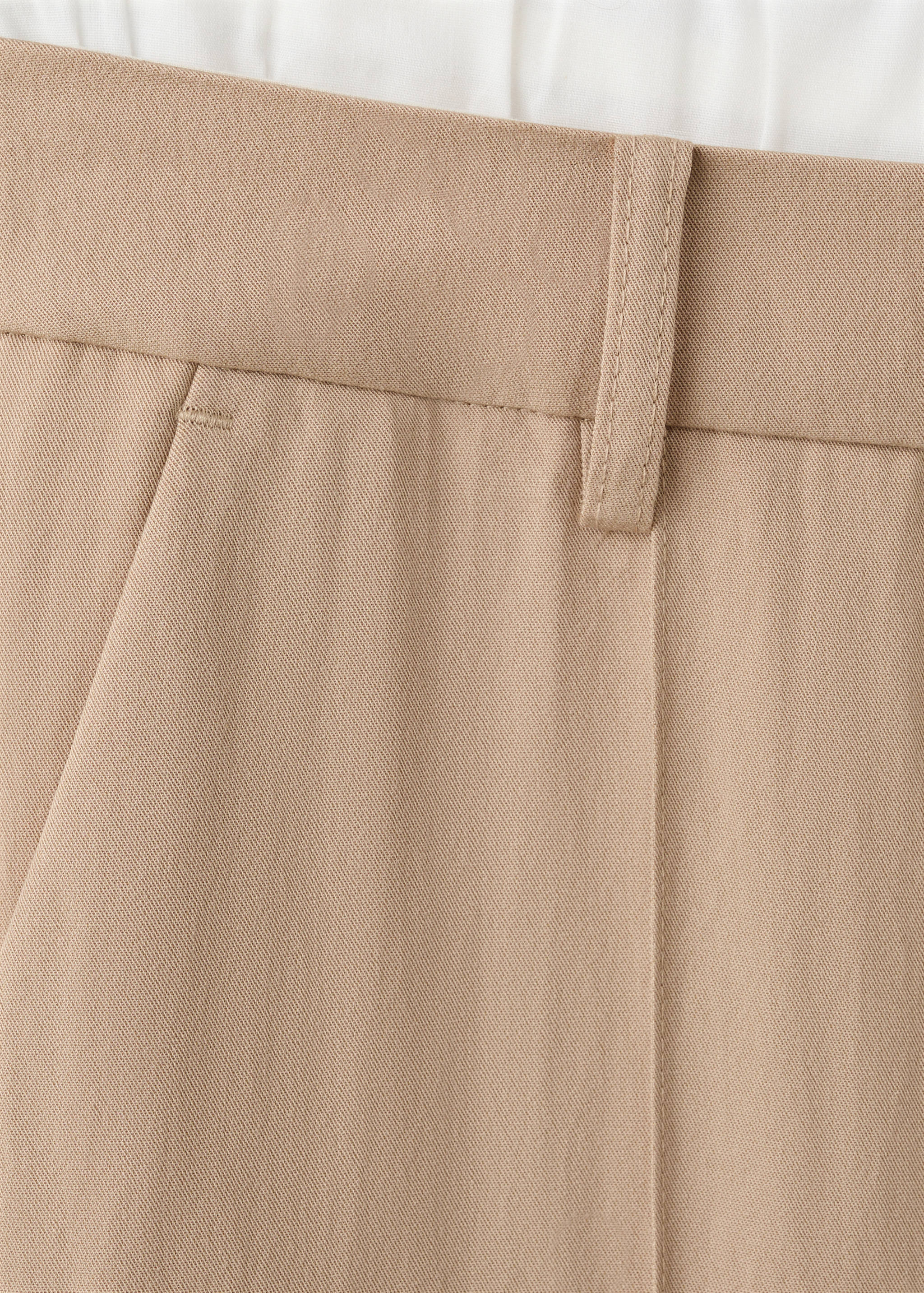 Lyocell trousers with a combined waistband - Details of the article 0