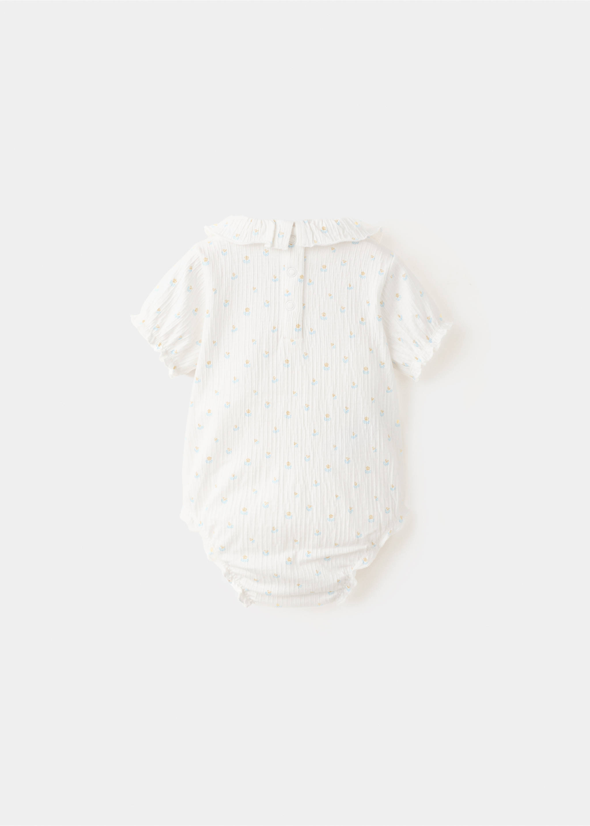 Body cuello bebé estampado - Reverso del artículo, Blanco roto. Ref: 27015961-00.