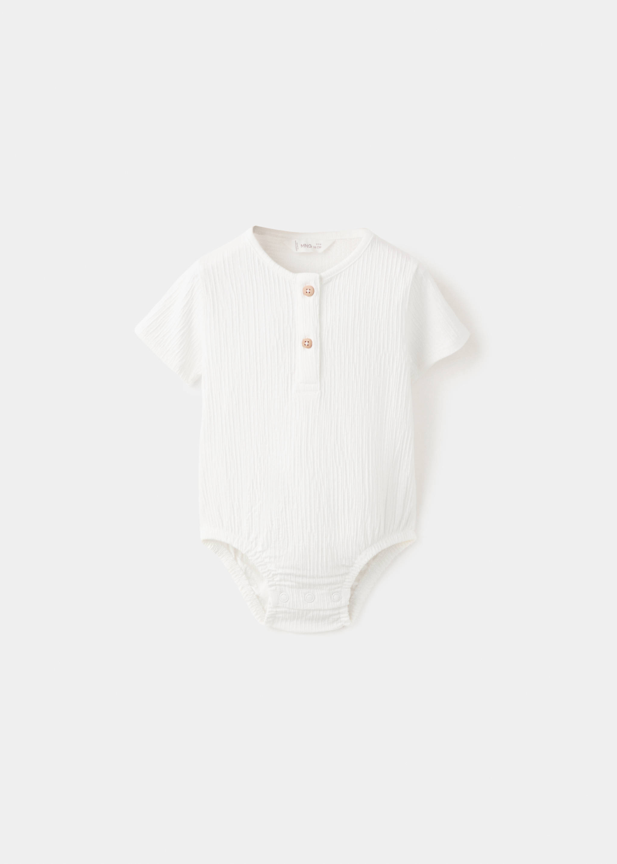 Cotton bodysuit buttons - Article without model