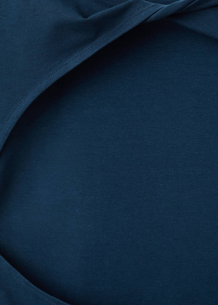 Knot detail T-shirt — Navy