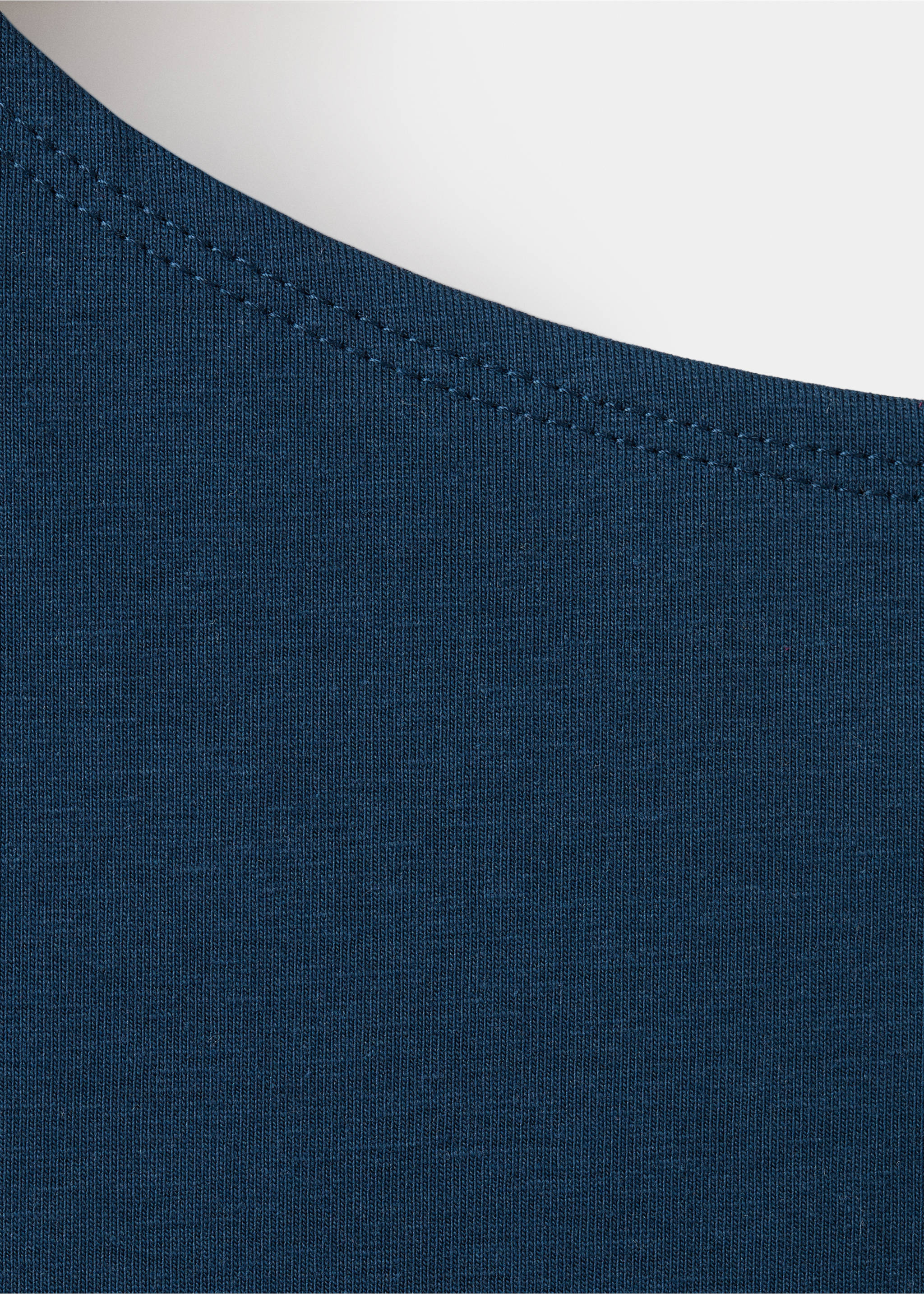 Knot detail T-shirt - Details of the article 0, Navy. Ref: 27015965-00.