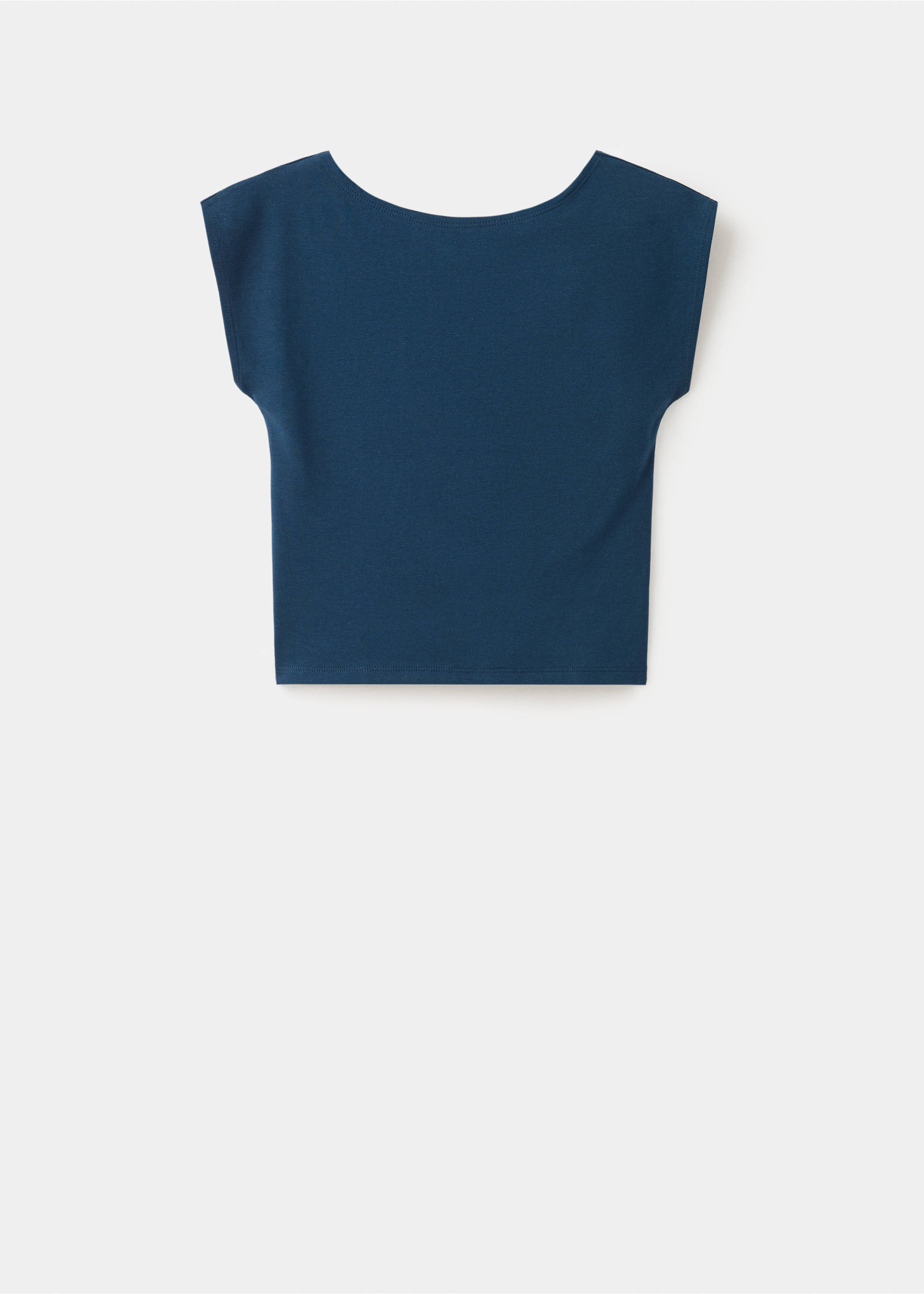 T-shirt nœud - Article sans modèle, Bleu marine. Ref: 27015965-00.