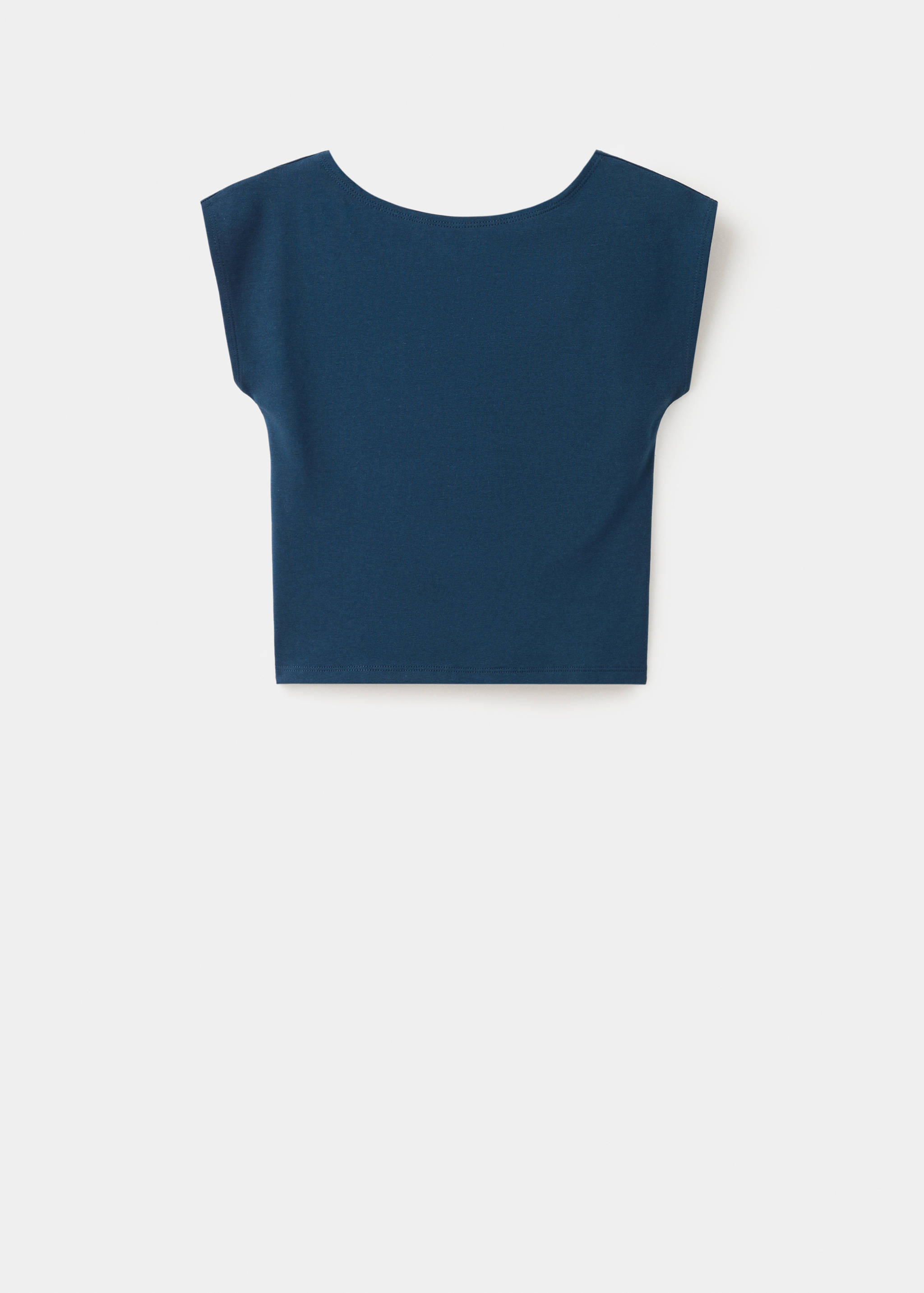 T-shirt met knoopdetail - Artikel zonder model