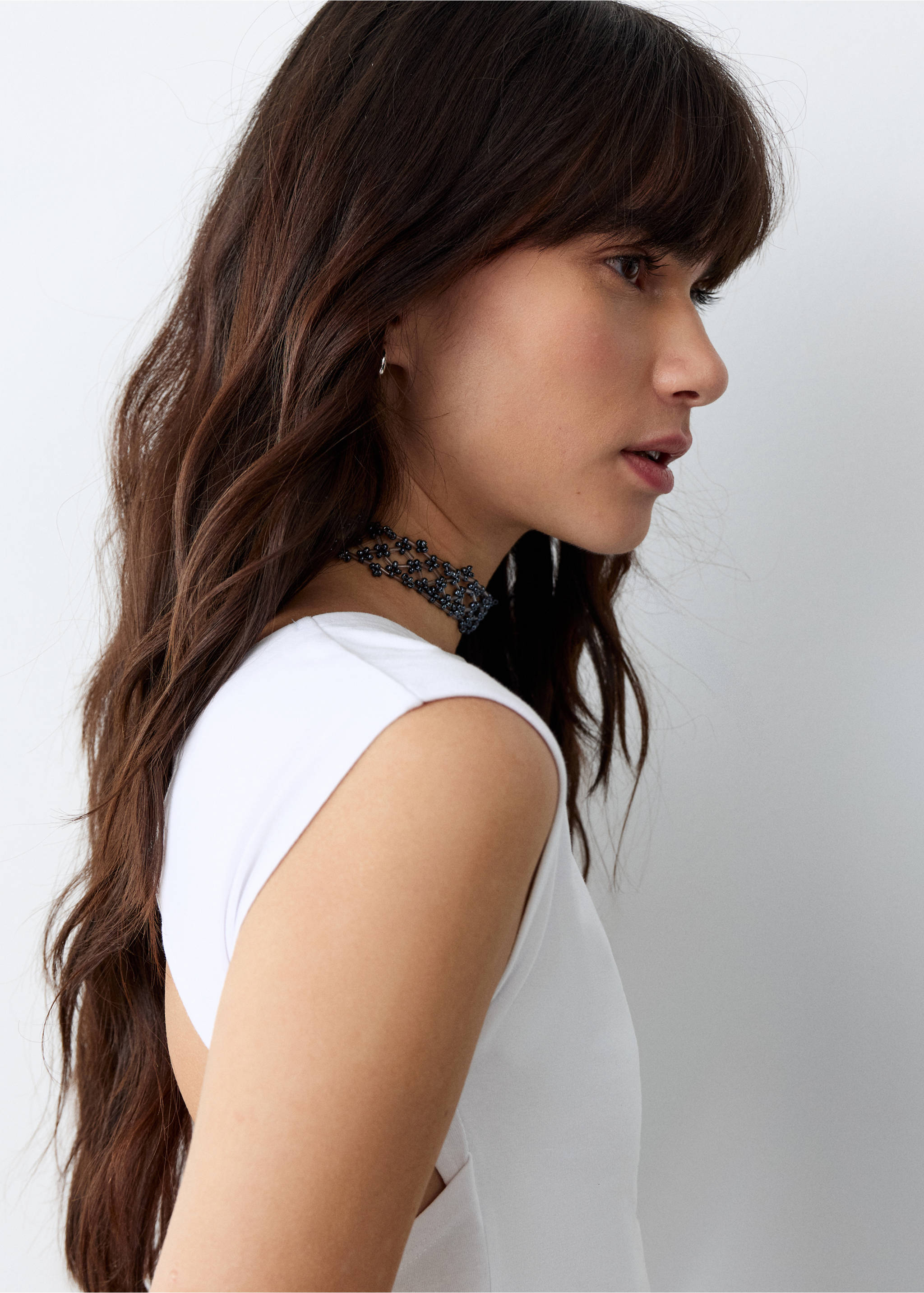 Knot detail T-shirt - Details of the article 1, Off White. Ref: 27015966-00.