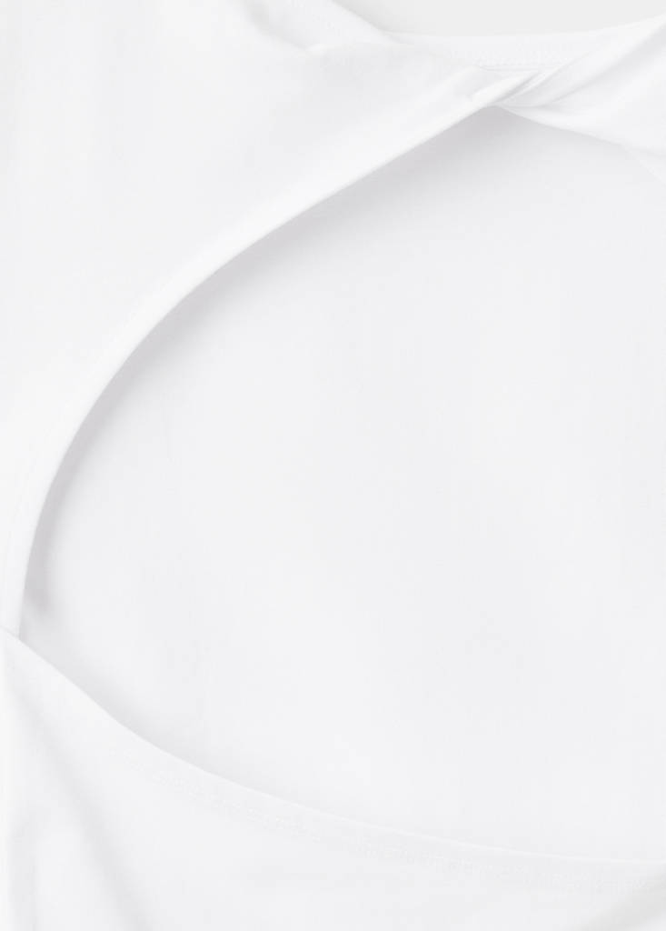 Knot detail T-shirt — Off White
