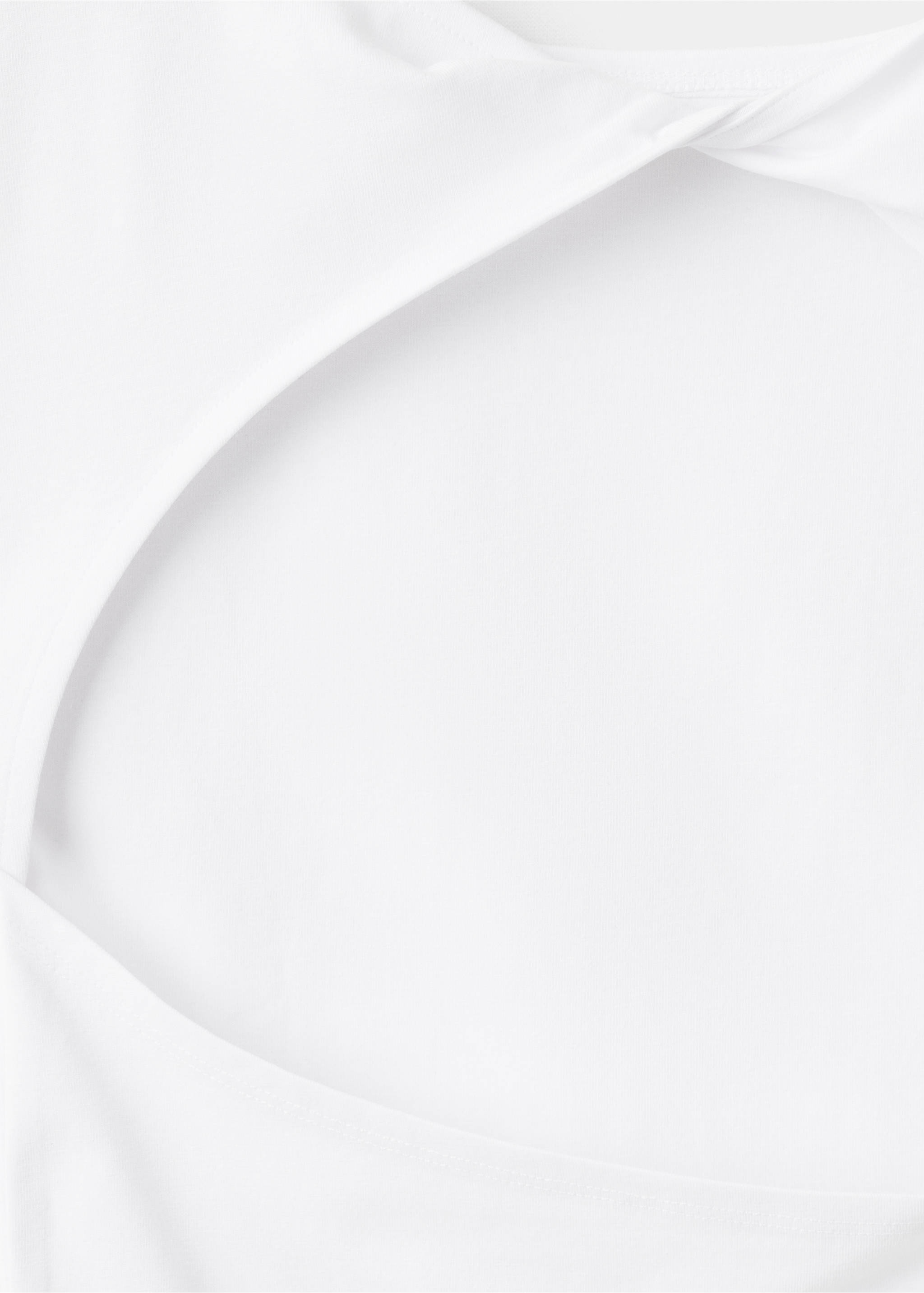 Knot detail T-shirt - Details of the article 8, Off White. Ref: 27015966-00.