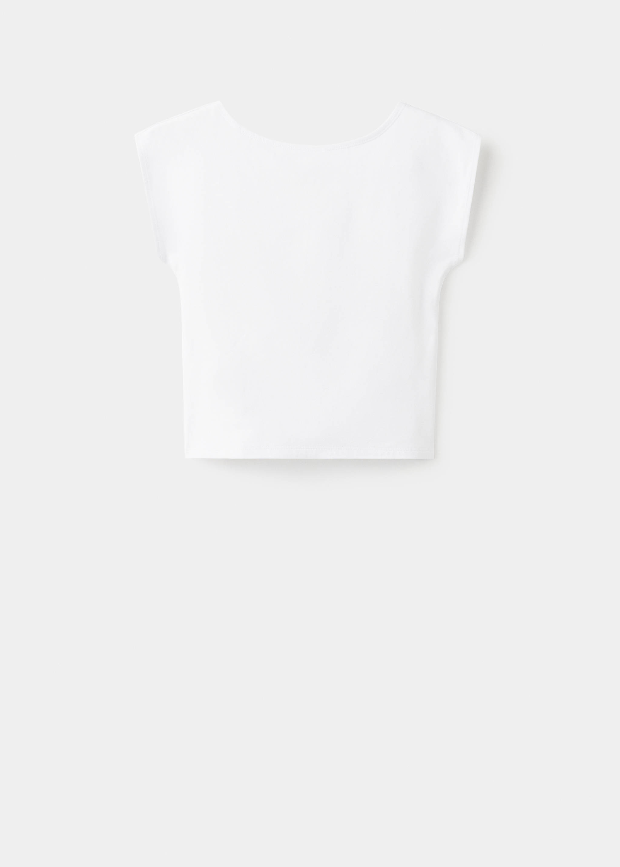 T-shirt met knoopdetail - Artikel zonder model
