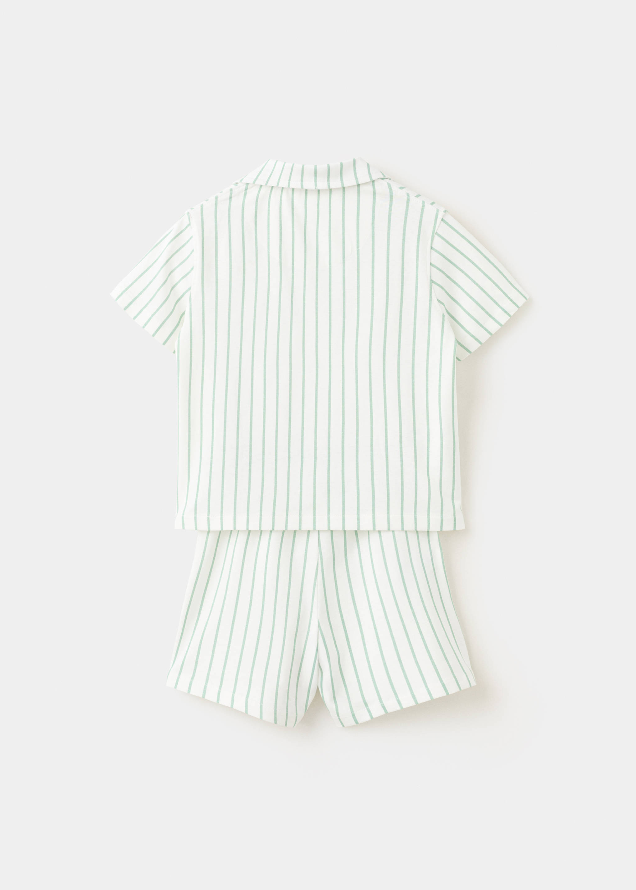 Pijama curt ratlles - Revers de l'article