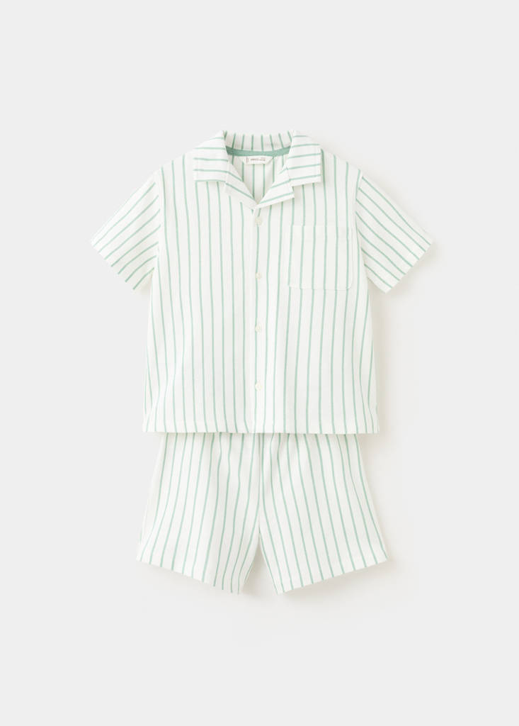 Pijama corto rayas