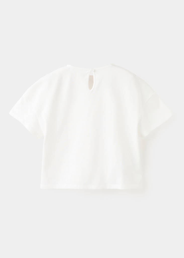 Floral cotton t-shirt — Off White