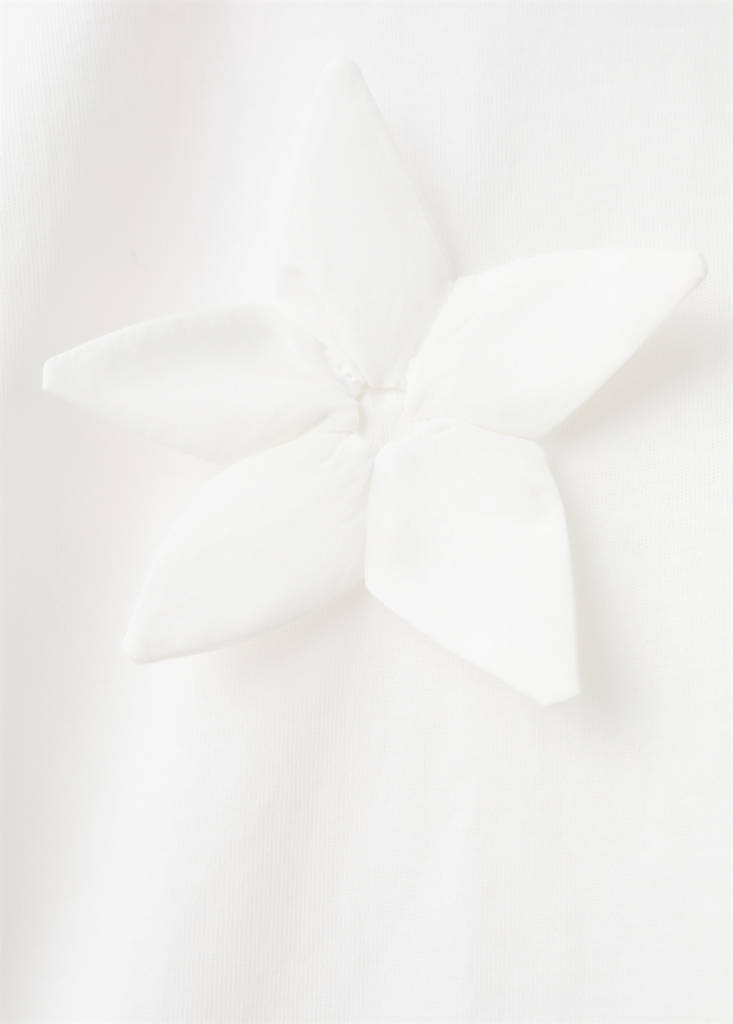 Floral cotton t-shirt — Off White