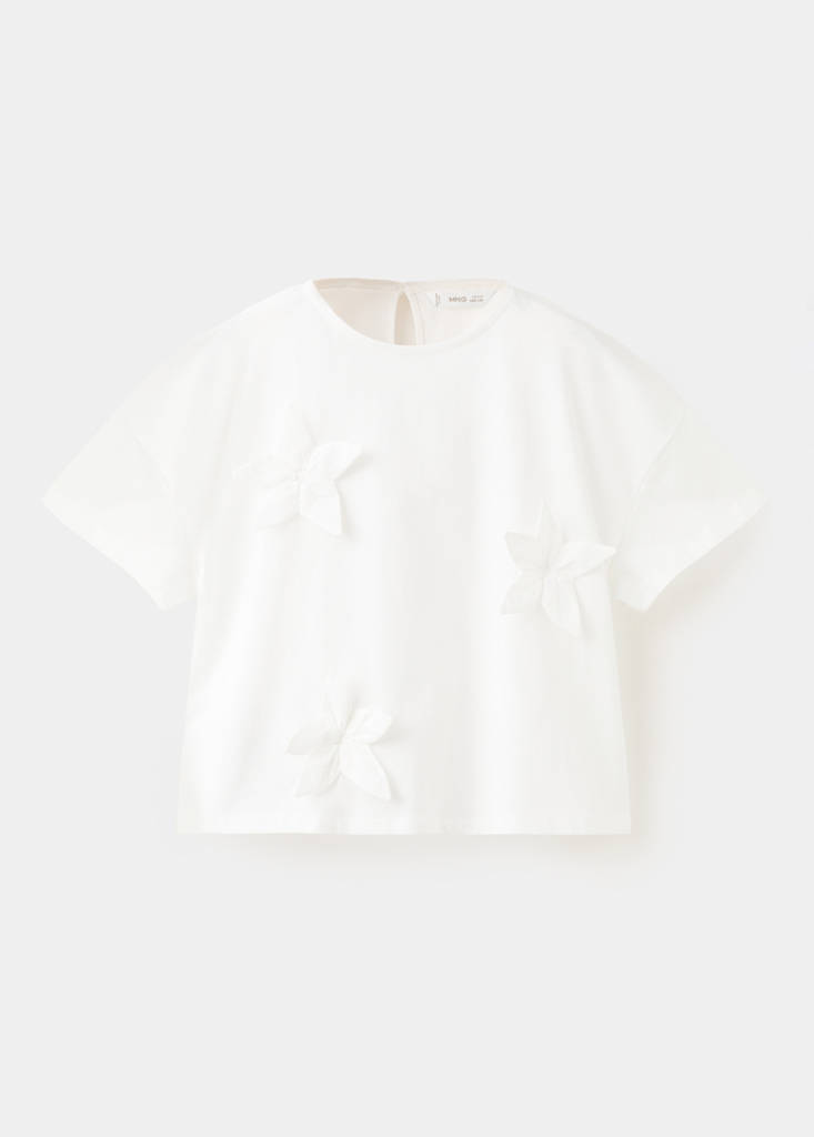 Floral cotton t-shirt — Off White