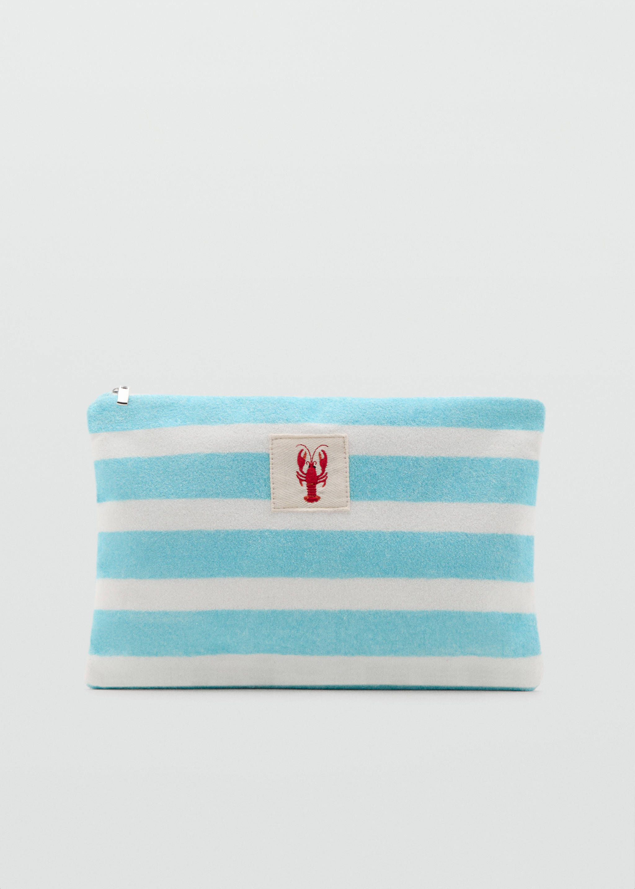 Striped cotton toiletry bag - Article without model