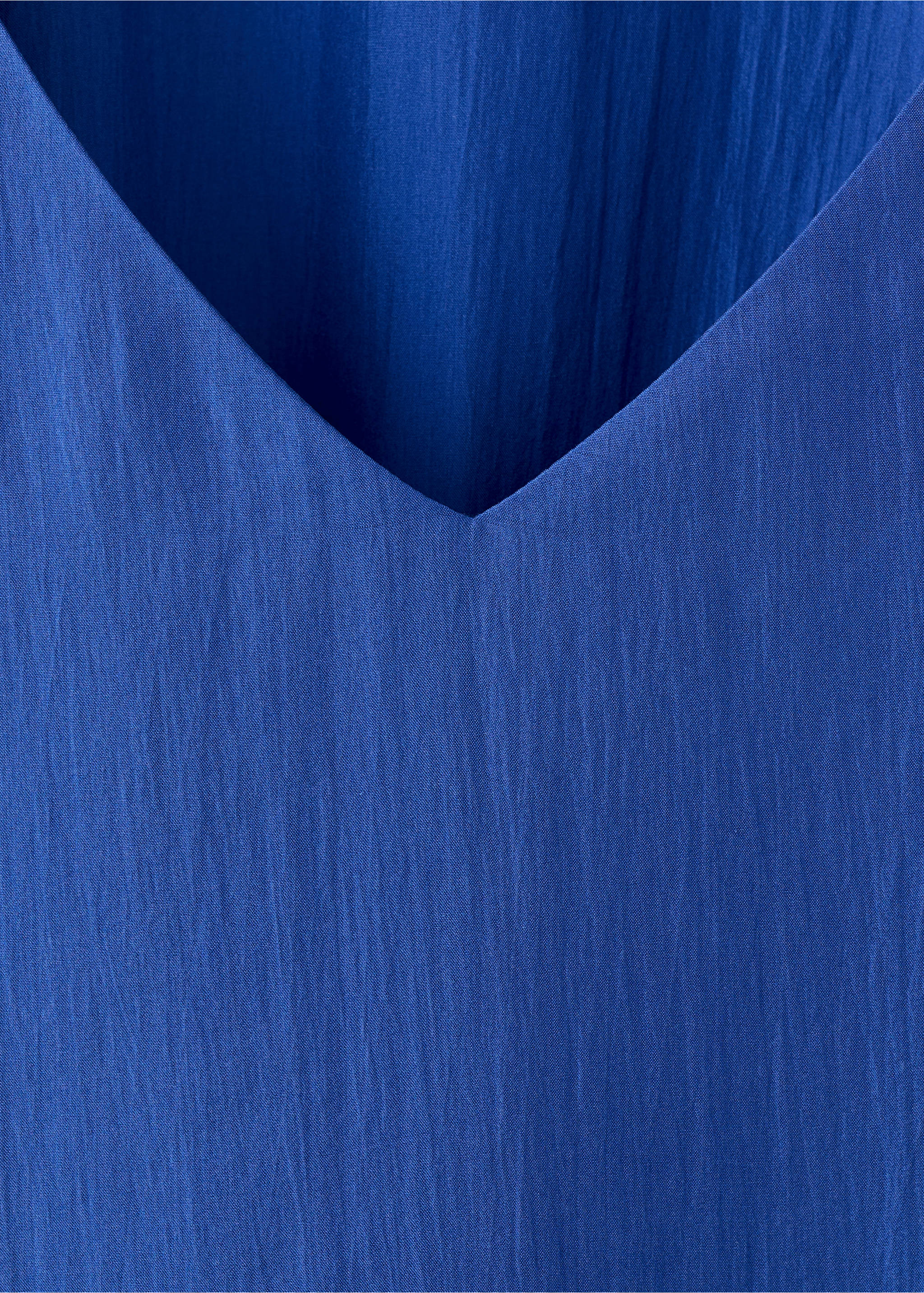 Camisón seda manga abullonada - Detalle del artículo 8, Azul. Ref: 27015974-00.