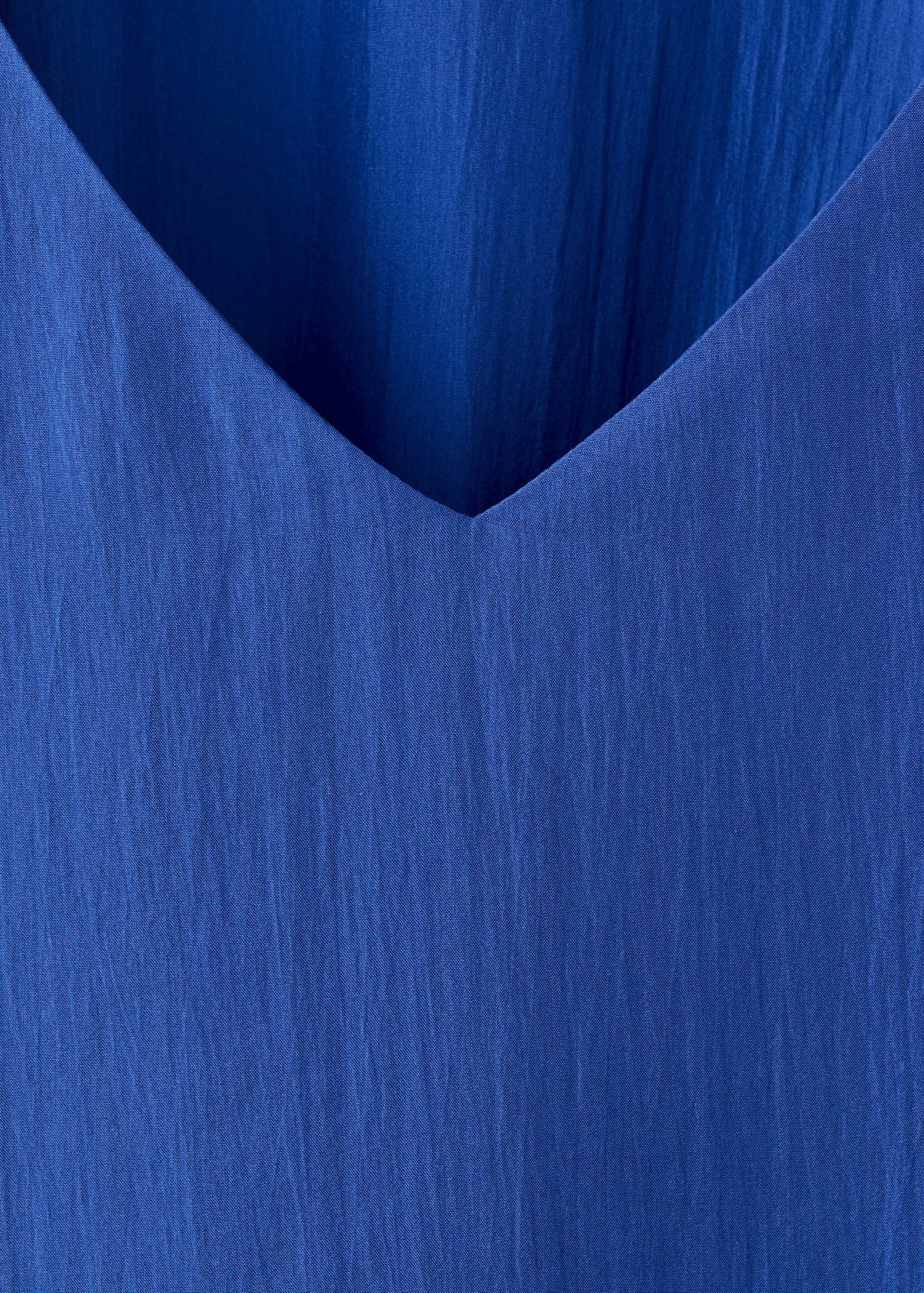 Puffed sleeve silk nightgown - Details of the article 8