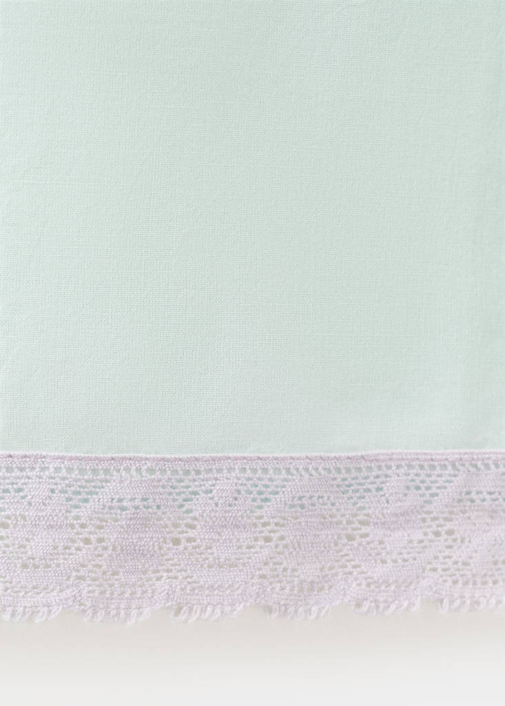 Short nightdress 100% cotton — Blue