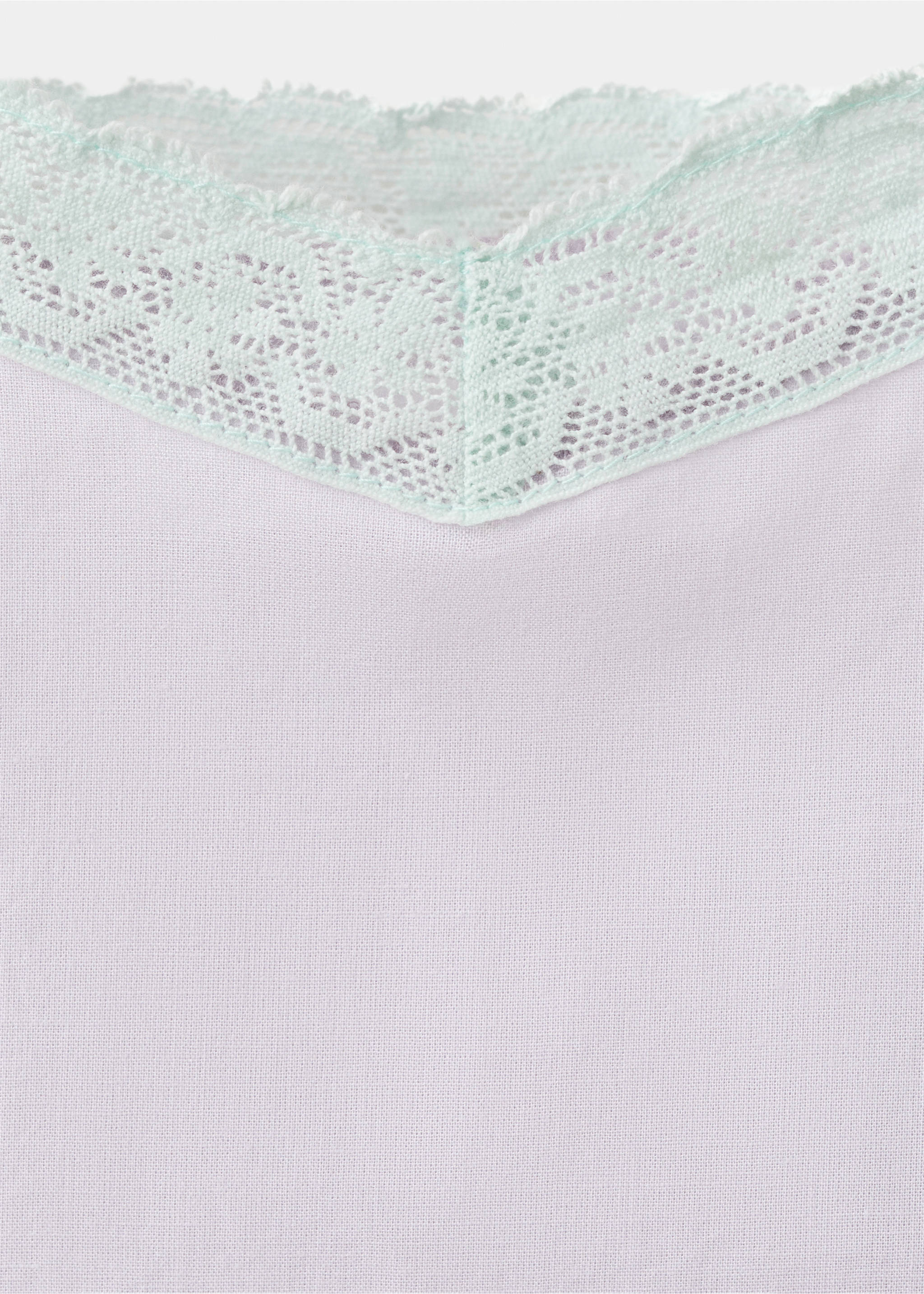 Cămașă de noapte scurtă din 100% bumbac - Detaliu al articolului 8, Lila. Ref: 27015975-00.