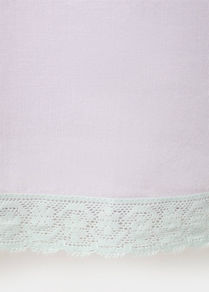 Short nightdress 100% cotton — Lilac