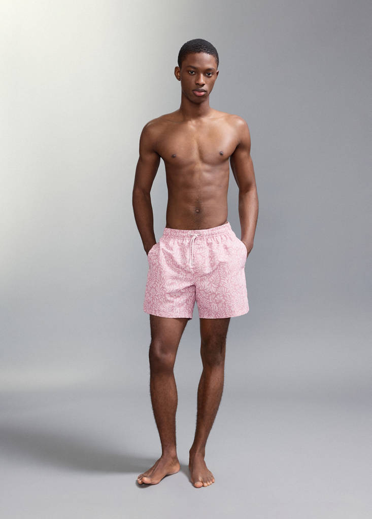 Printed swimming trunks — Pink