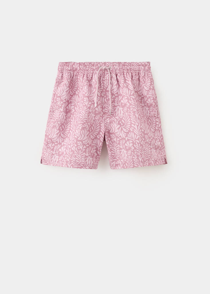 Printed swimming trunks — Pink